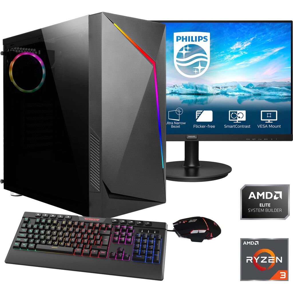 Hyrican Gaming-PC-Komplettsystem »Onyx 6572«, (2 St.)