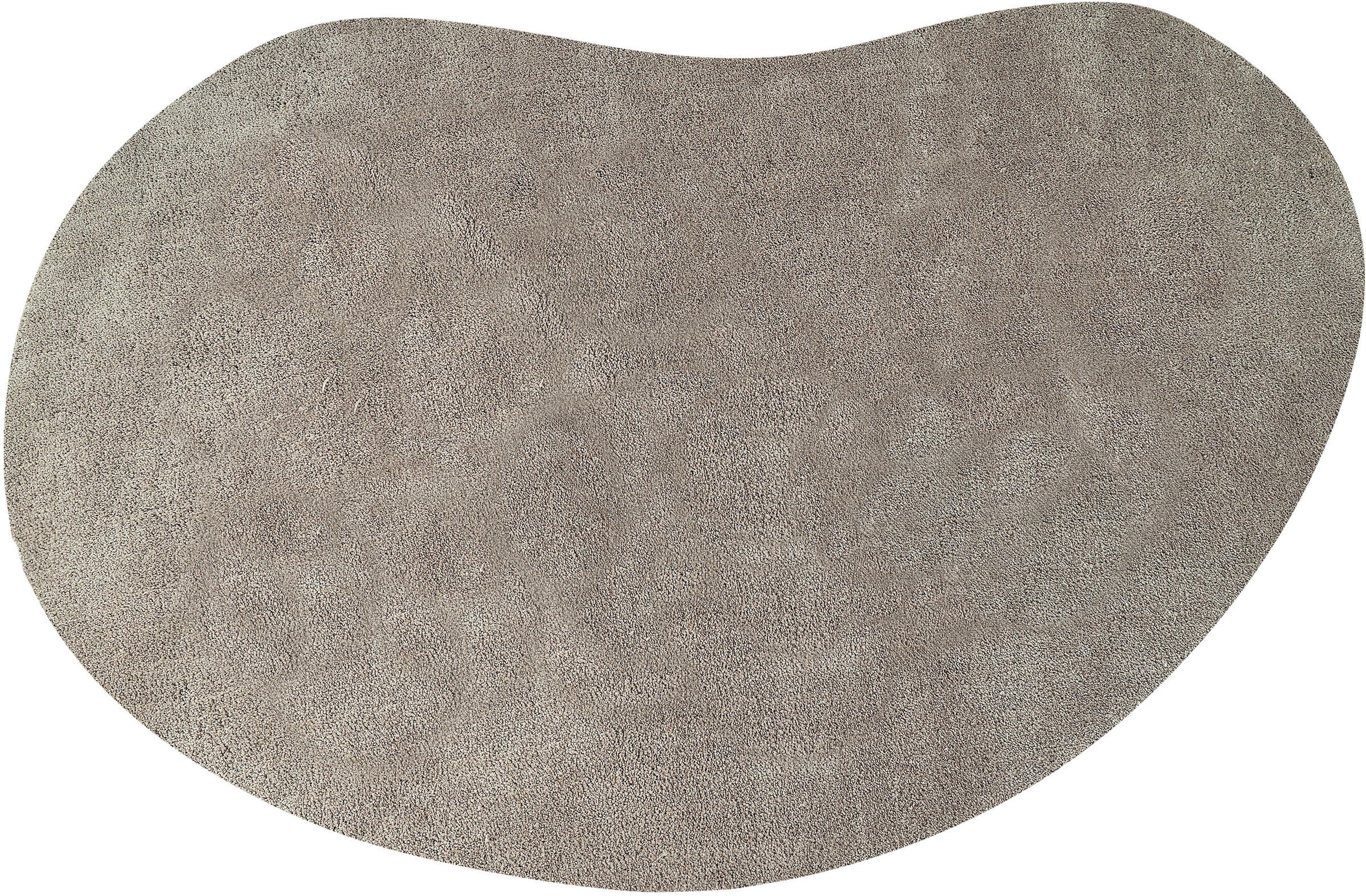 LeGer Home by Lena Gercke Hochflor-Teppich »Halrum, einfarbig, besondere Form, modern«, U-förmig, 25 mm Höhe, organische Form, bean shape, kuschelig, Wohnzimmer, Schlafzimmer