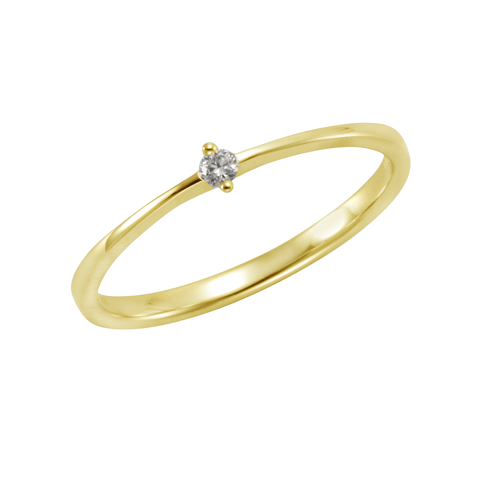 Gold »585 Brillant online | Fingerring Orolino kaufen BAUR 0,07ct.«