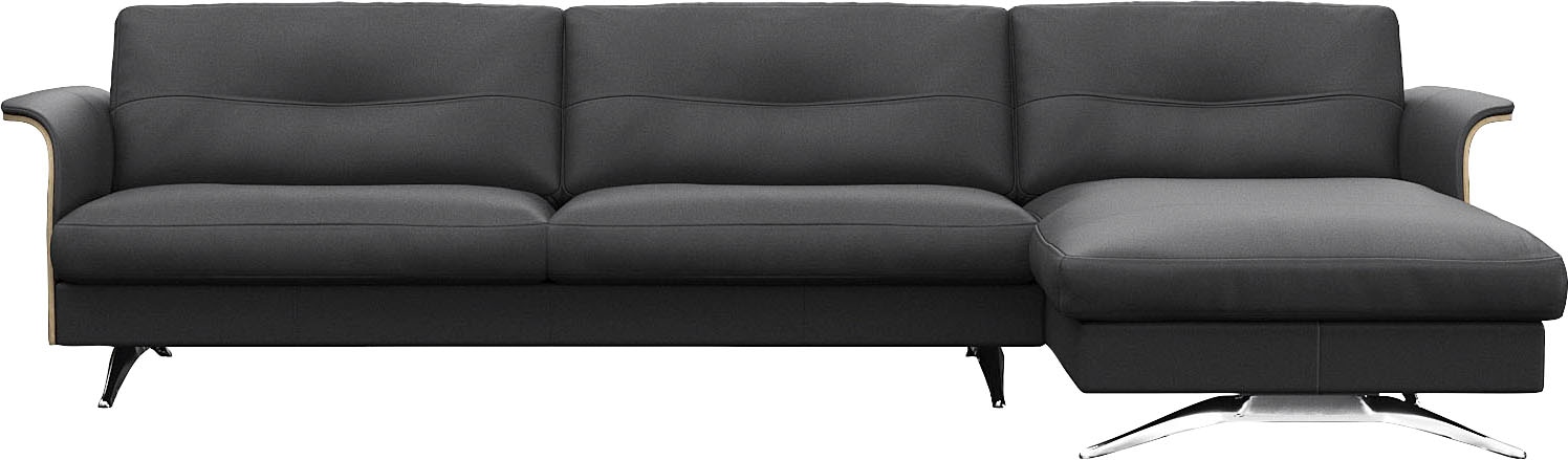 FLEXLUX Ecksofa "Glow, super bequem durch hochwertigem Sitzaufbau mit Feder günstig online kaufen