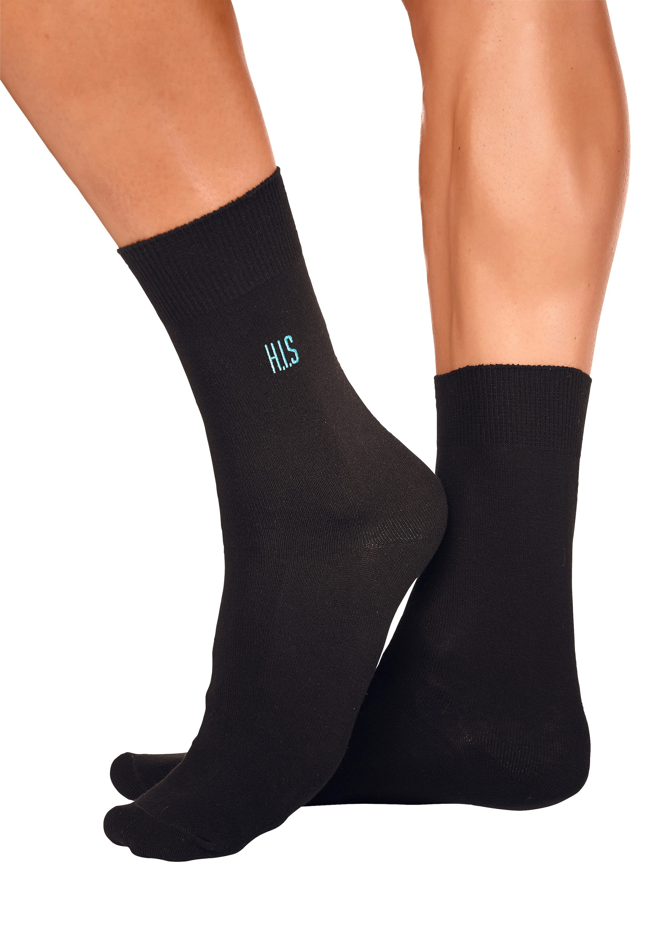 H.I.S Basicsocken, (Packung, 7 Paar), mit Komfortbündchen