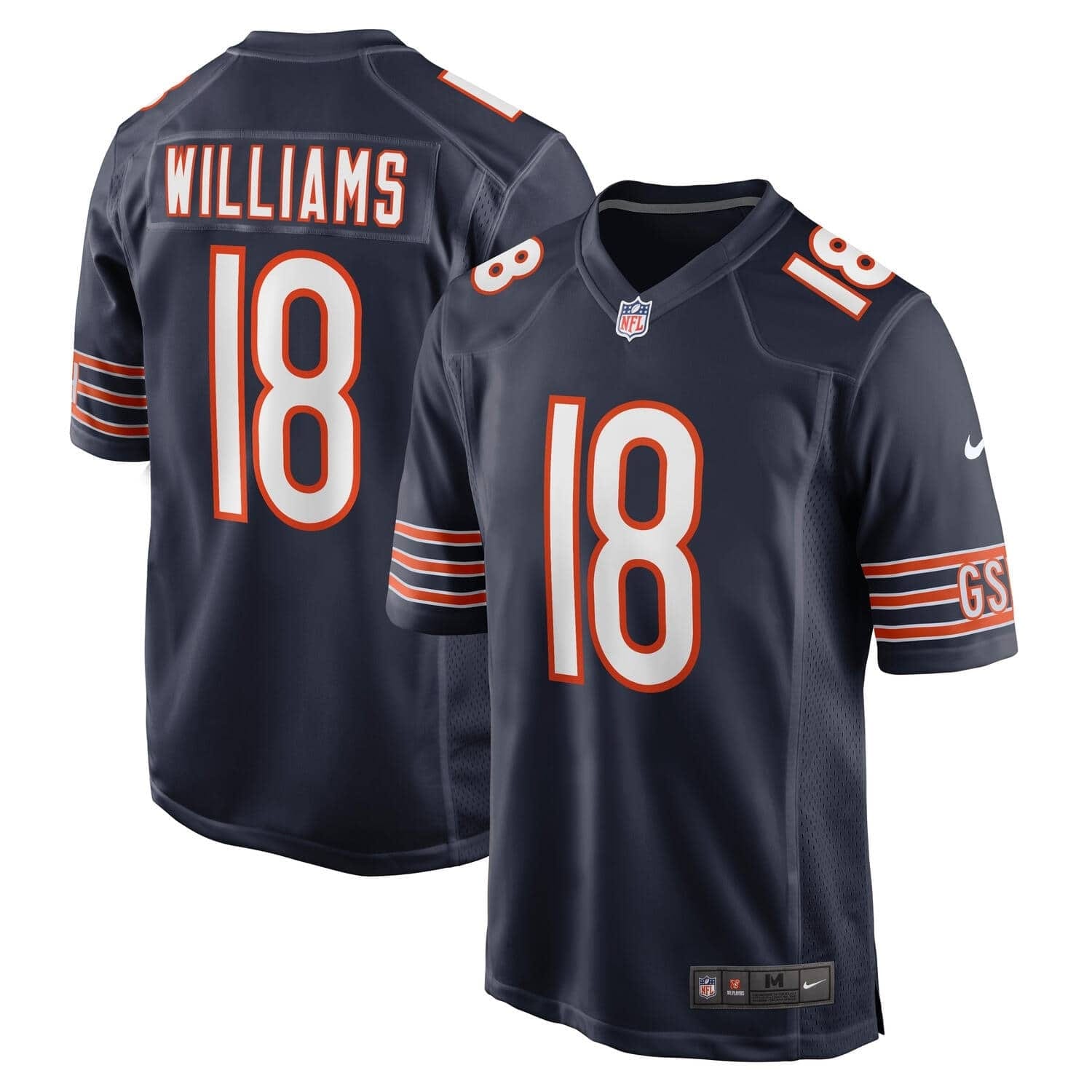 Nike Footballtrikot "Nike Trikot Chicago Bears NFL Home Game Jersey Williams 18"
