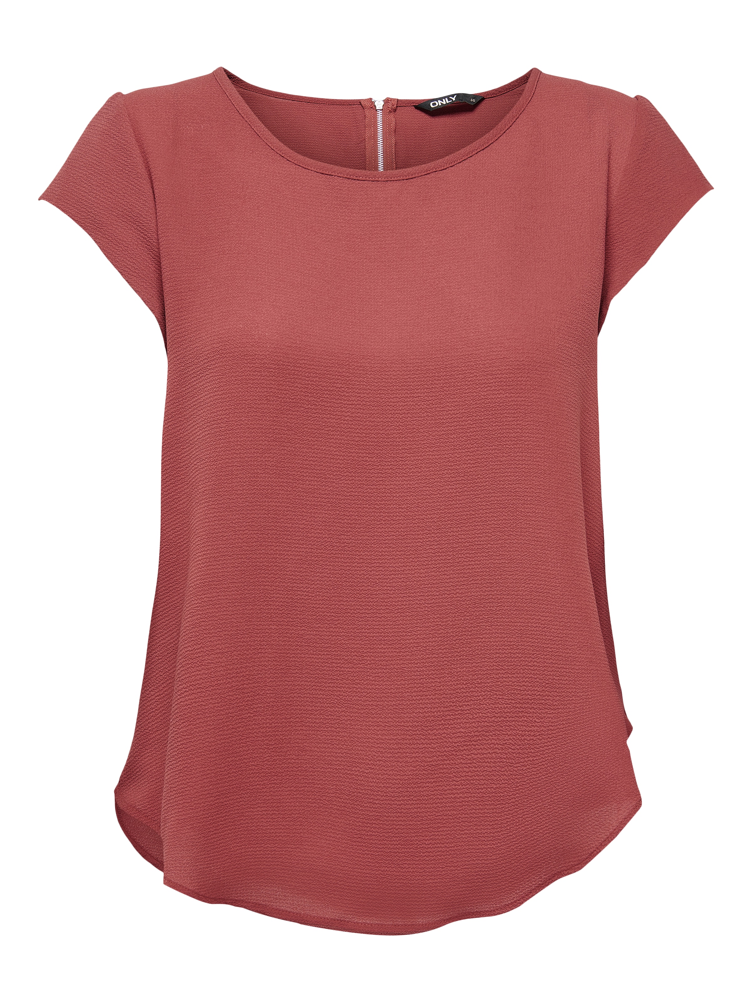 ONLY Kurzarmbluse "ONLVIC – feminines Blusenshirt in lockerer Form" Materia günstig online kaufen