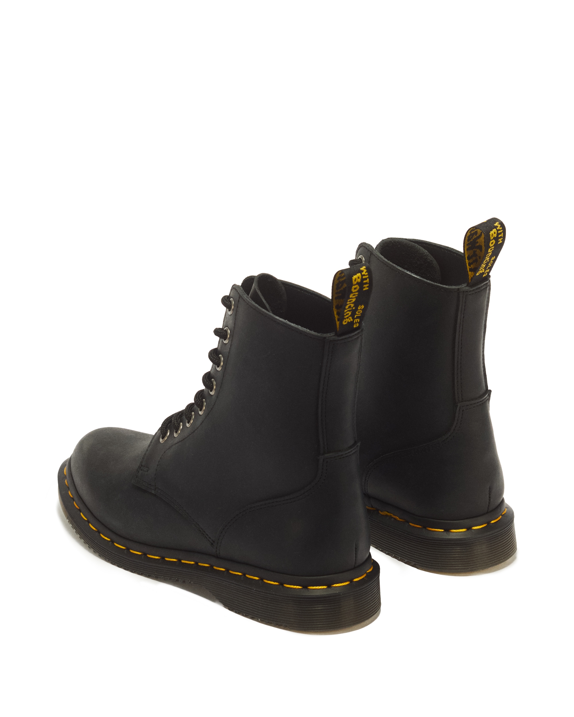 DR. MARTENS Schnürboots »Daphny 8i«  Blockabsatz, Schnürstiefelette mit typisch, gelben Kontrastnähten