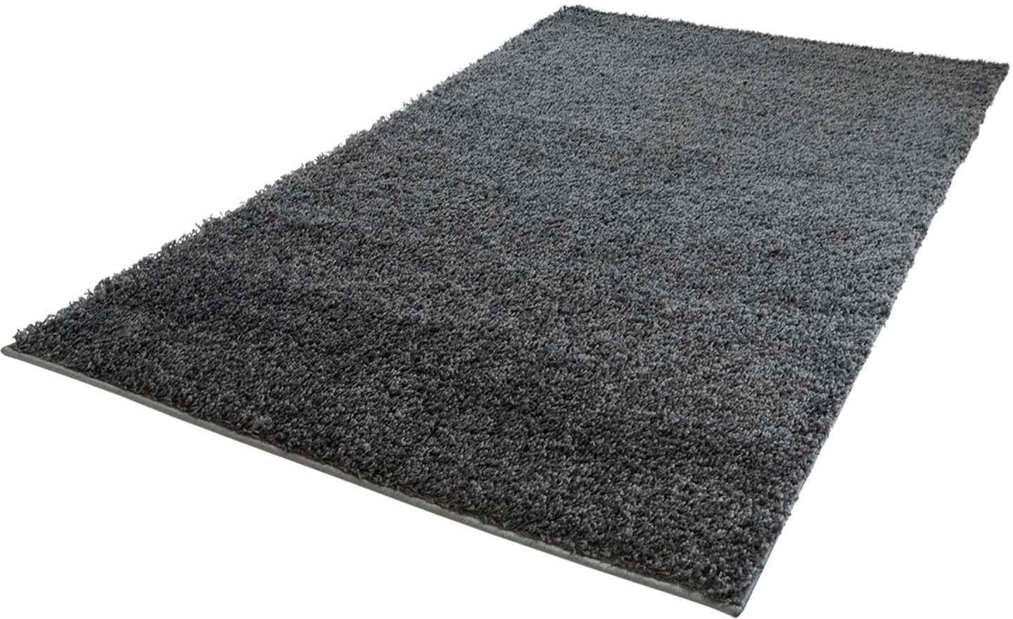 Carpet City Hochflor-Teppich »Shaggi uni 500«, rechteckig, 30 mm Höhe, Läufer, Shaggy, Uni, Langflor, weich, Wohnzimmer, Schlafzimmer, Kinder