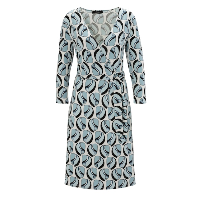 Aniston SELECTED Jerseykleid, mit Bindedetail und V-Ausschnitt in  Wickeloptik - NEUE KOLLEKTION bestellen | BAUR