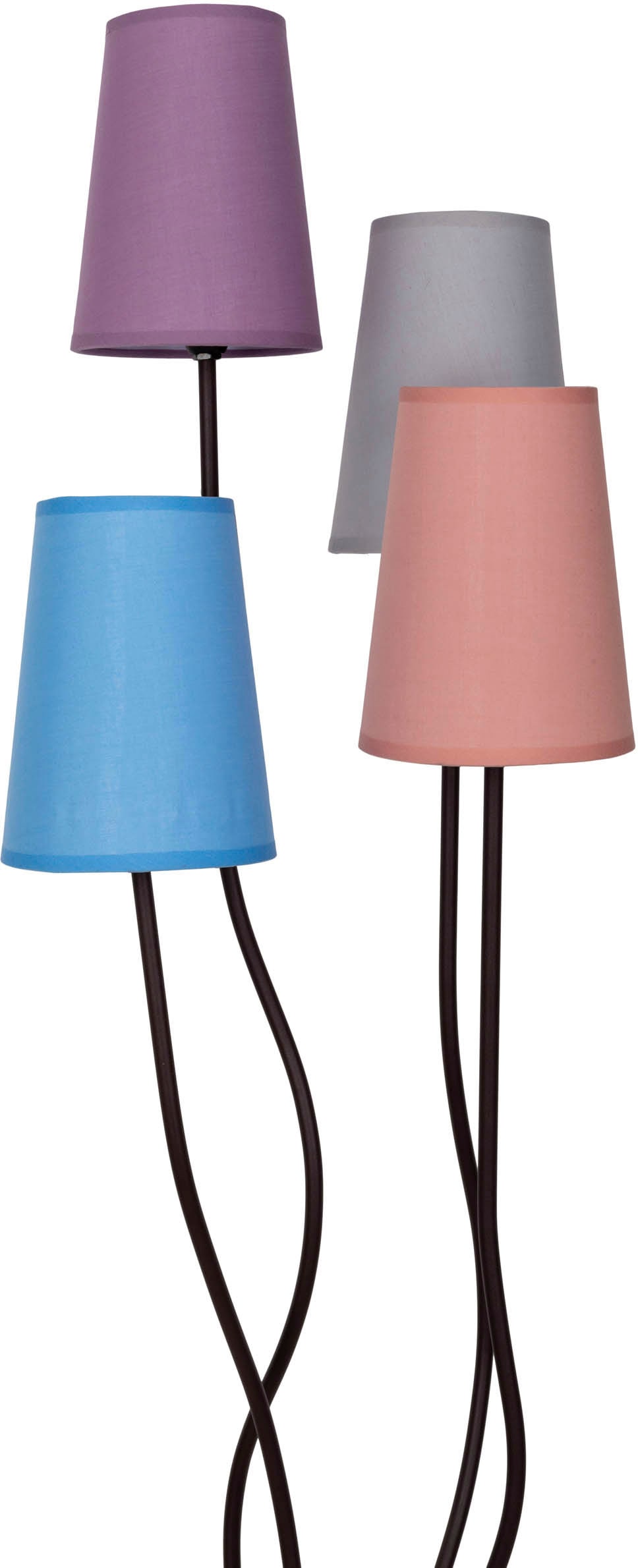 näve Stehlampe »BOHO«, 4 flammig, Leuchtmittel E14 | ohne Leuchtmittel, Inkl. Fußschalter