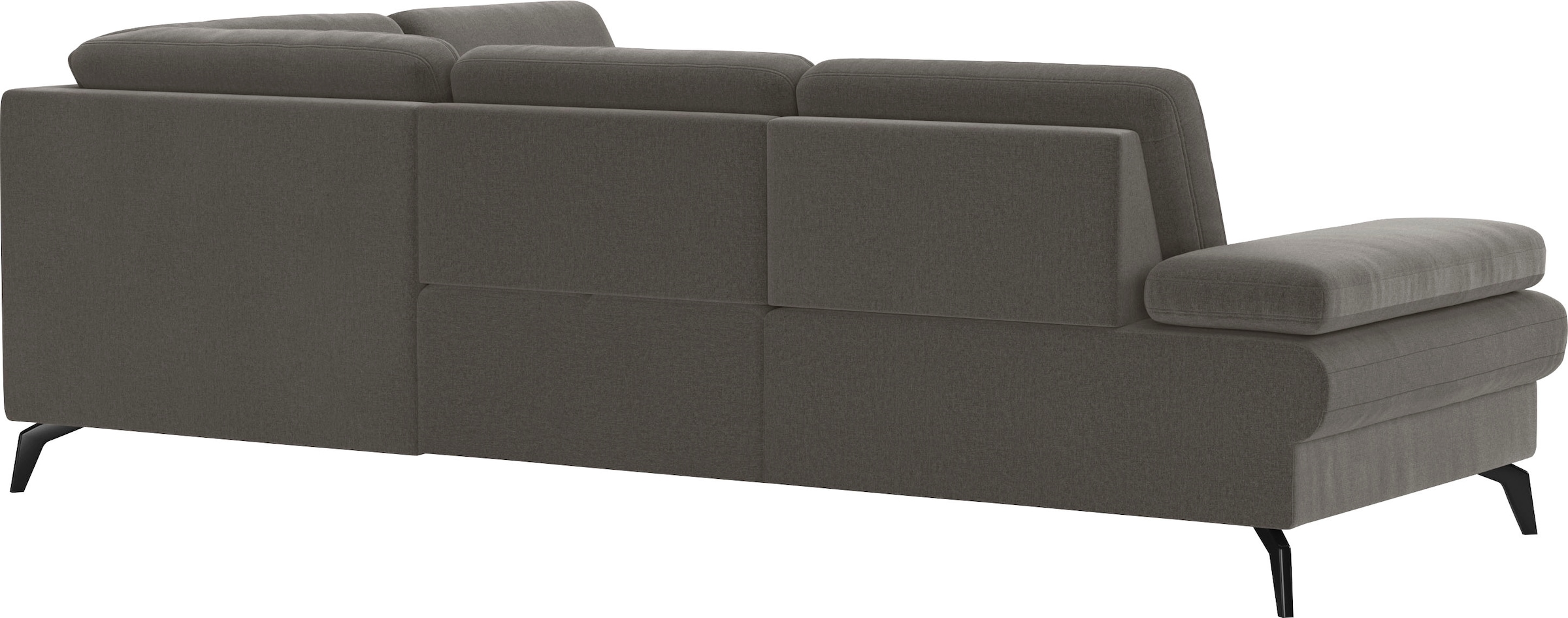 sit&more Ecksofa »Morris L-Form, inkl. Sitztiefenverstellung«, wahlweise mit Armteilverstellung, Bettfunktion & Bettkasten