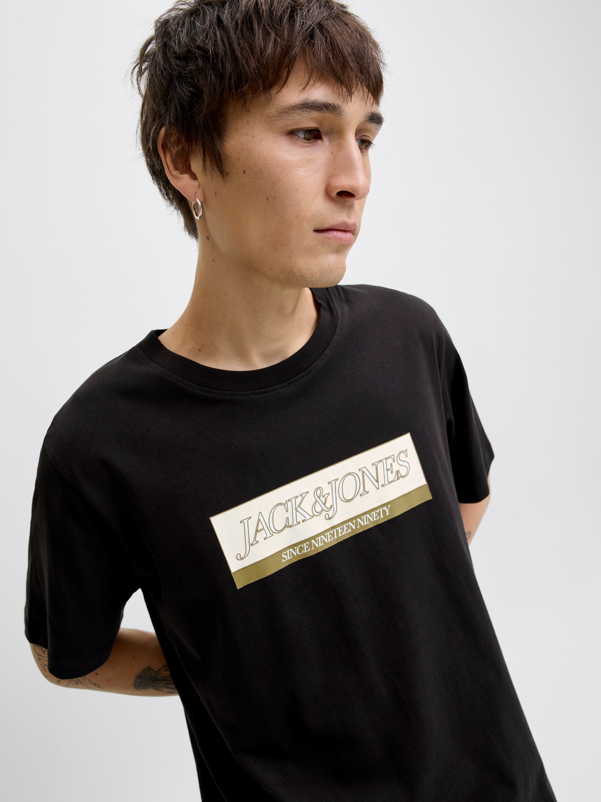 Jack & Jones T-Shirt "JORINWOOD BLOCK BRANDING TEE SS CN" günstig online kaufen