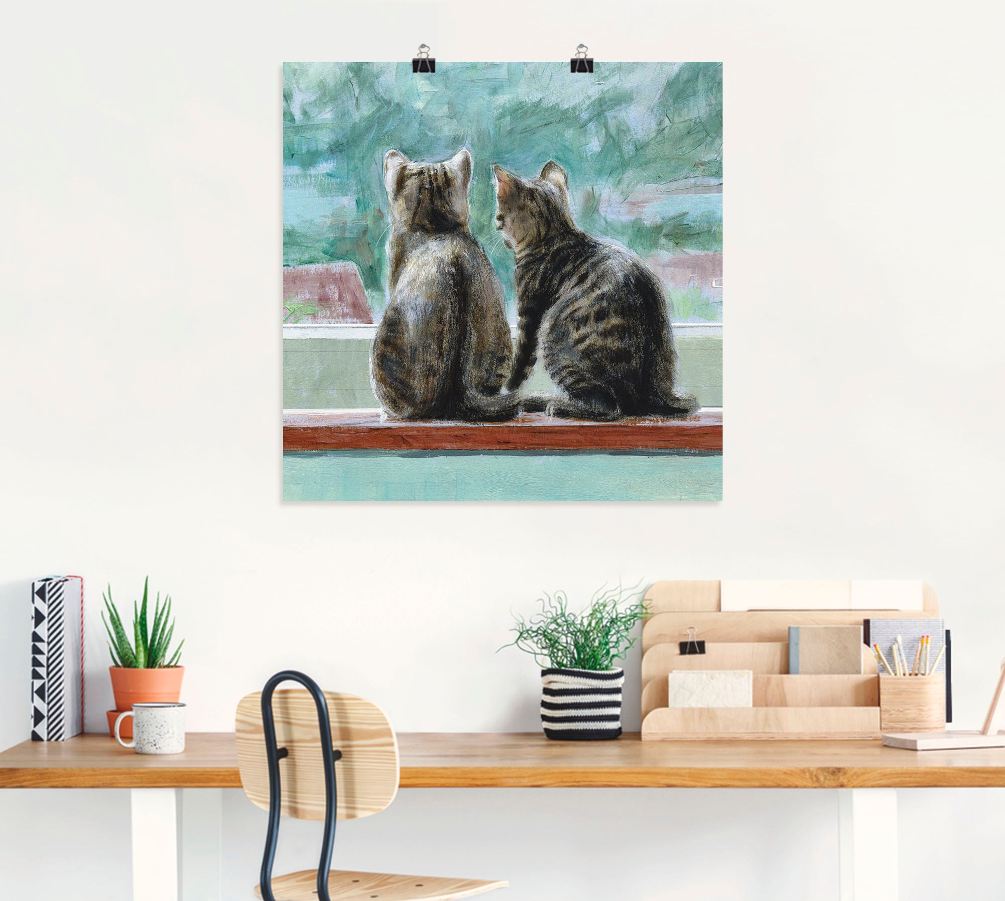 Artland Poster »Schöne Aussicht« Haustiere 1 Stk. tlg. ohne Rahmen