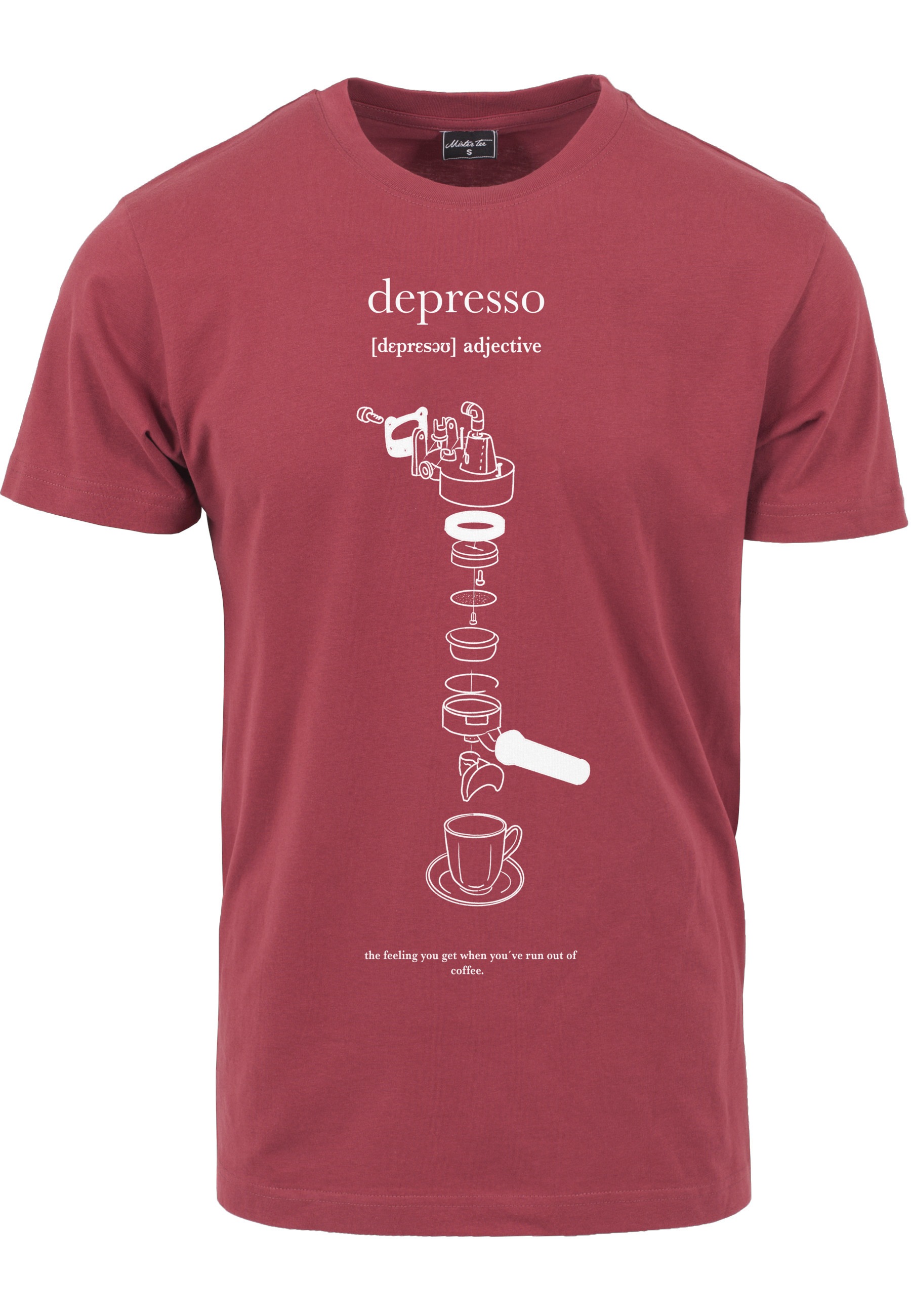 MisterTee Kurzarmshirt "MisterTee Herren Depresso Tee" 1