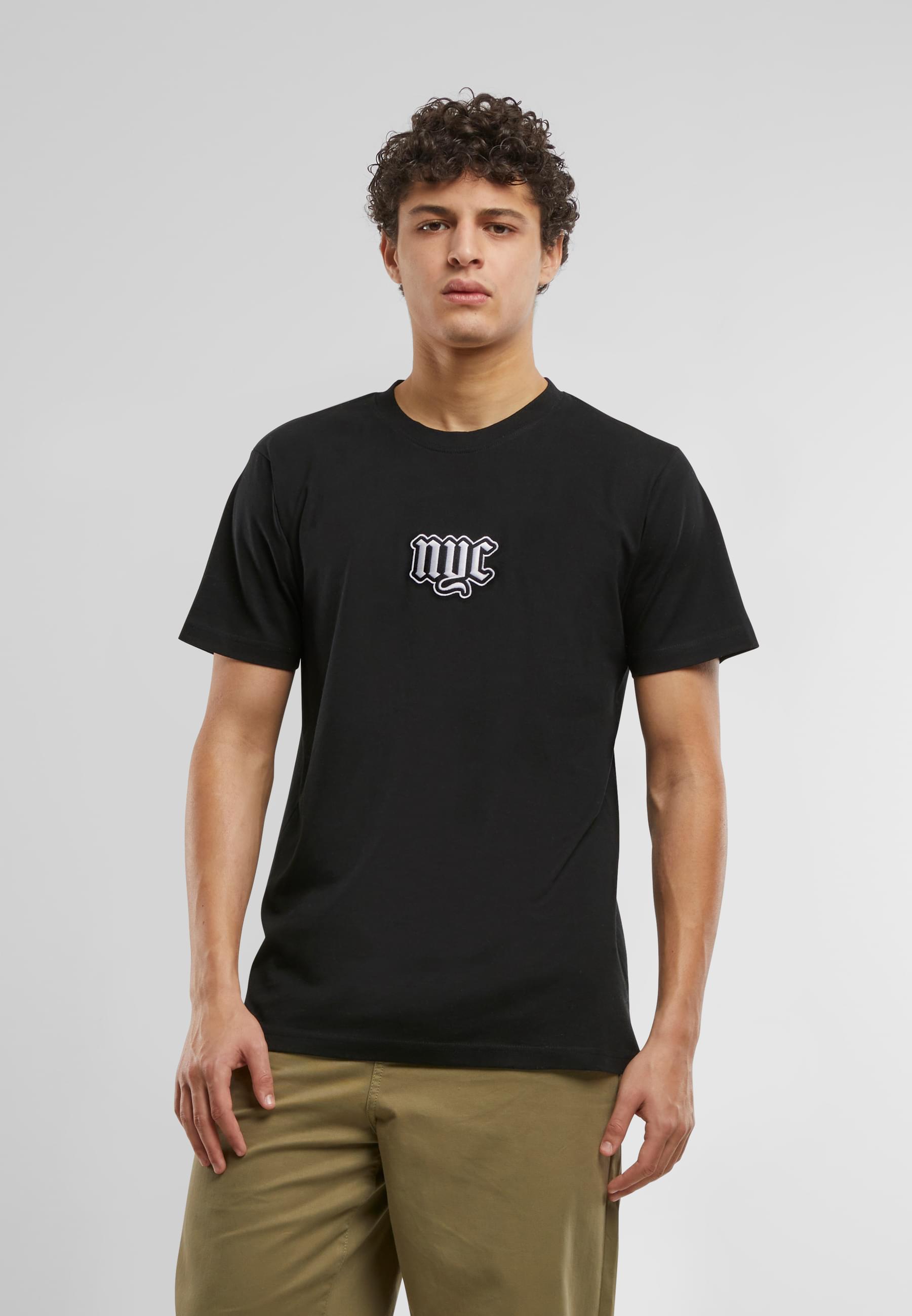 Thumbnail - MisterTee T-Shirt "MisterTee NYC Old English Wording Patch Tee" 1 Stk. tlg.