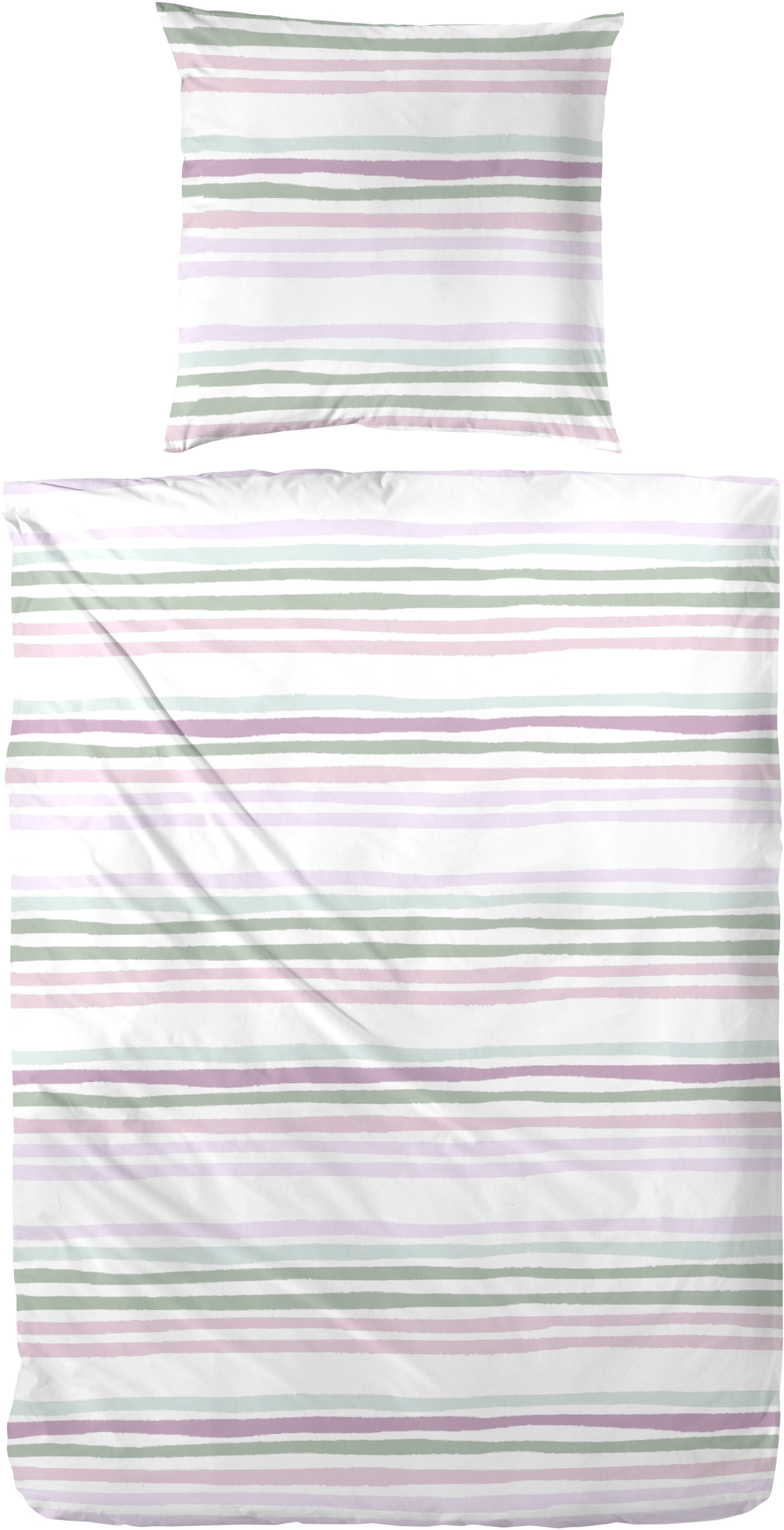 Primera Bettwäsche "Perkal Bettwäsche Bingo" 2 Stk. mit kräftigen Streifen günstig online kaufen