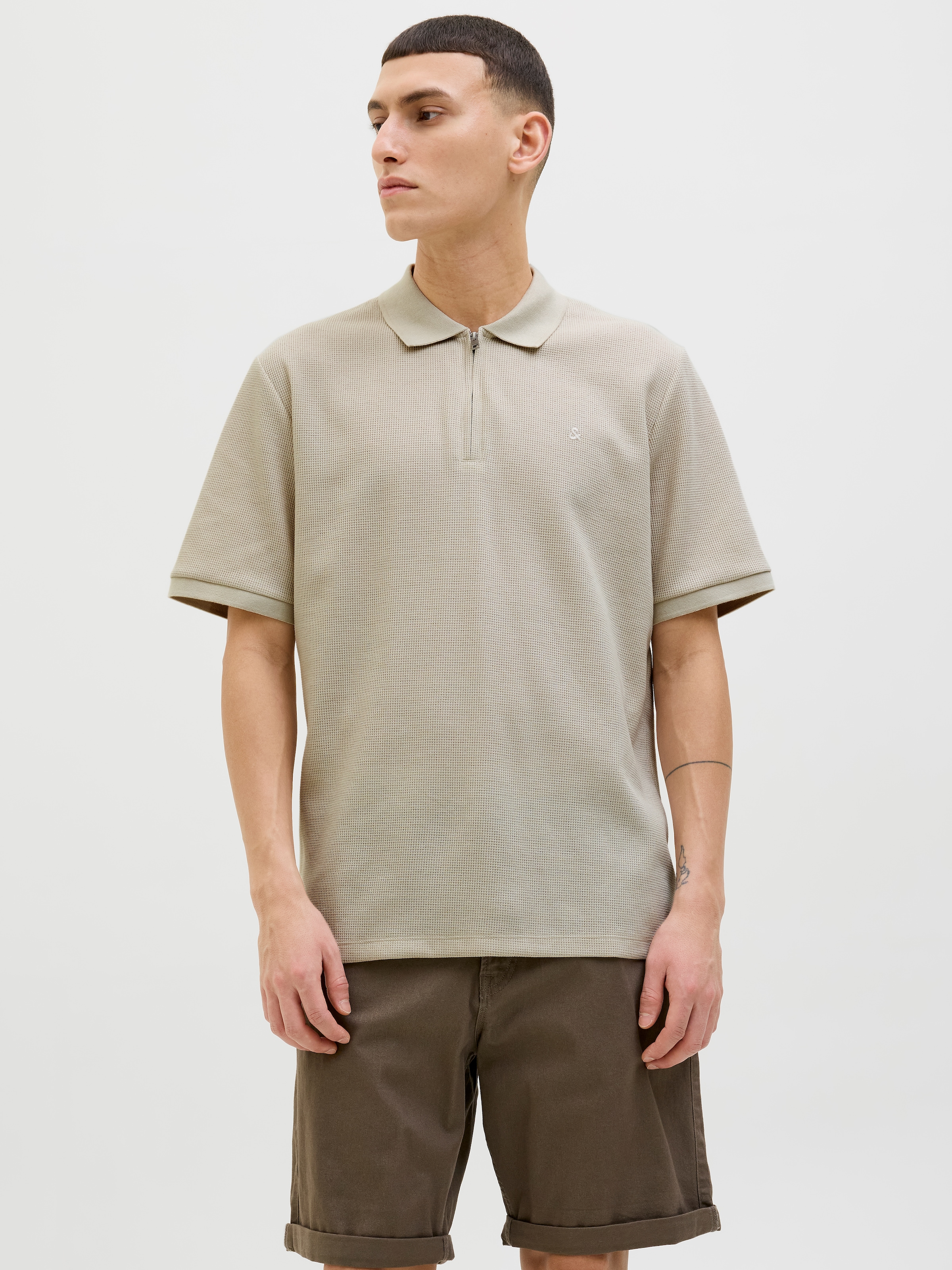 Jack & Jones Poloshirt "JJEAUSTIN ZIP POLO SS NOOS", mit Polokragen günstig online kaufen