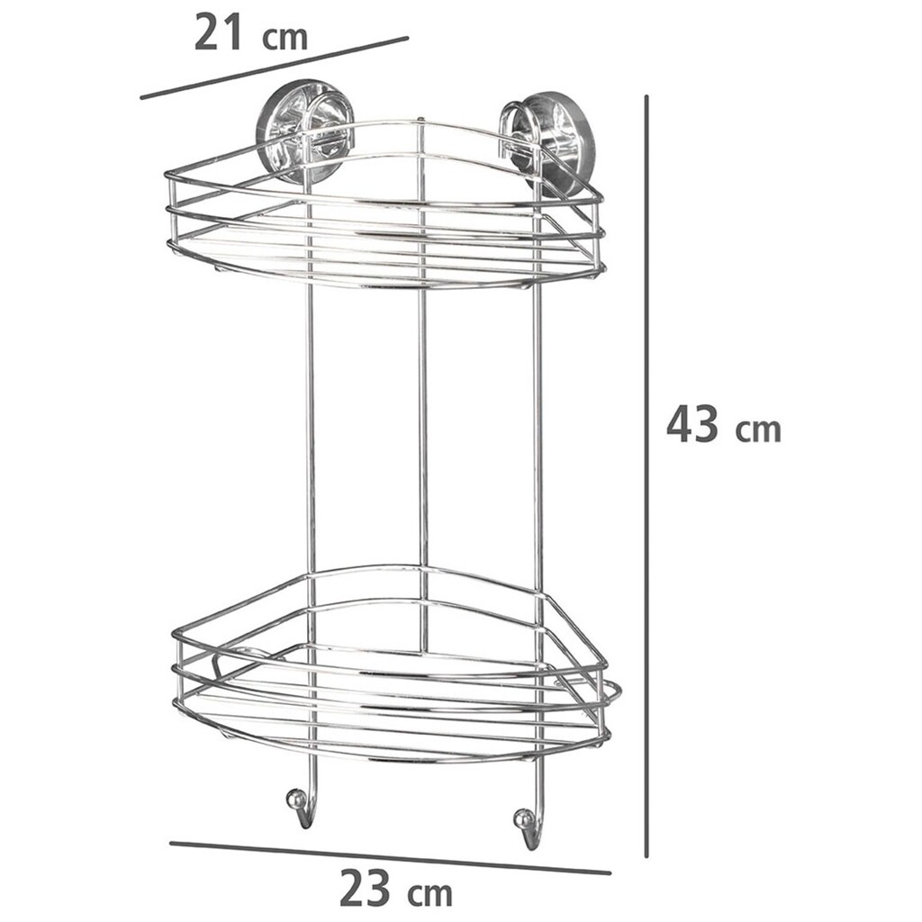 WENKO Duschablage »Vacuum-Loc 2 Etagen«