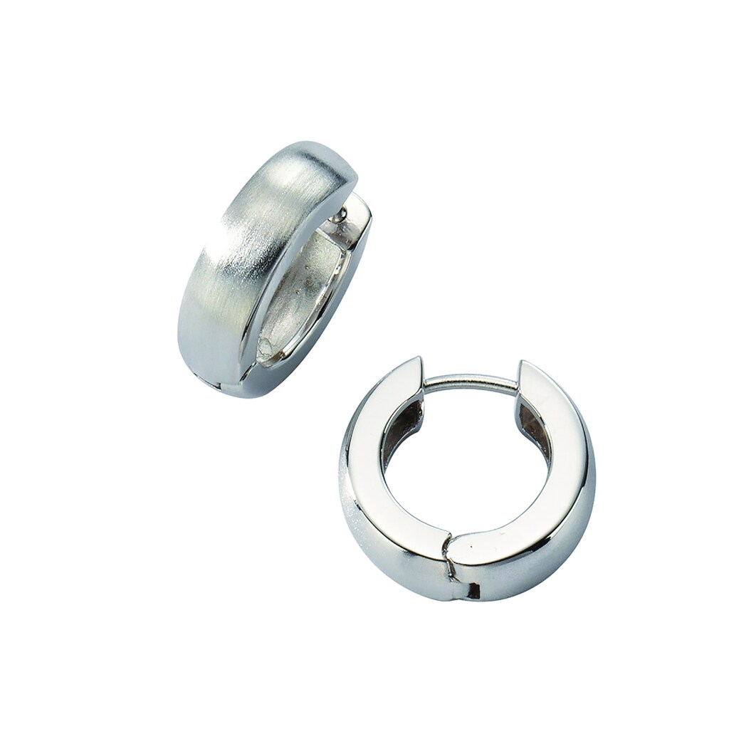 Zeeme Paar Creolen »925/- Sterling Silber mattiert«