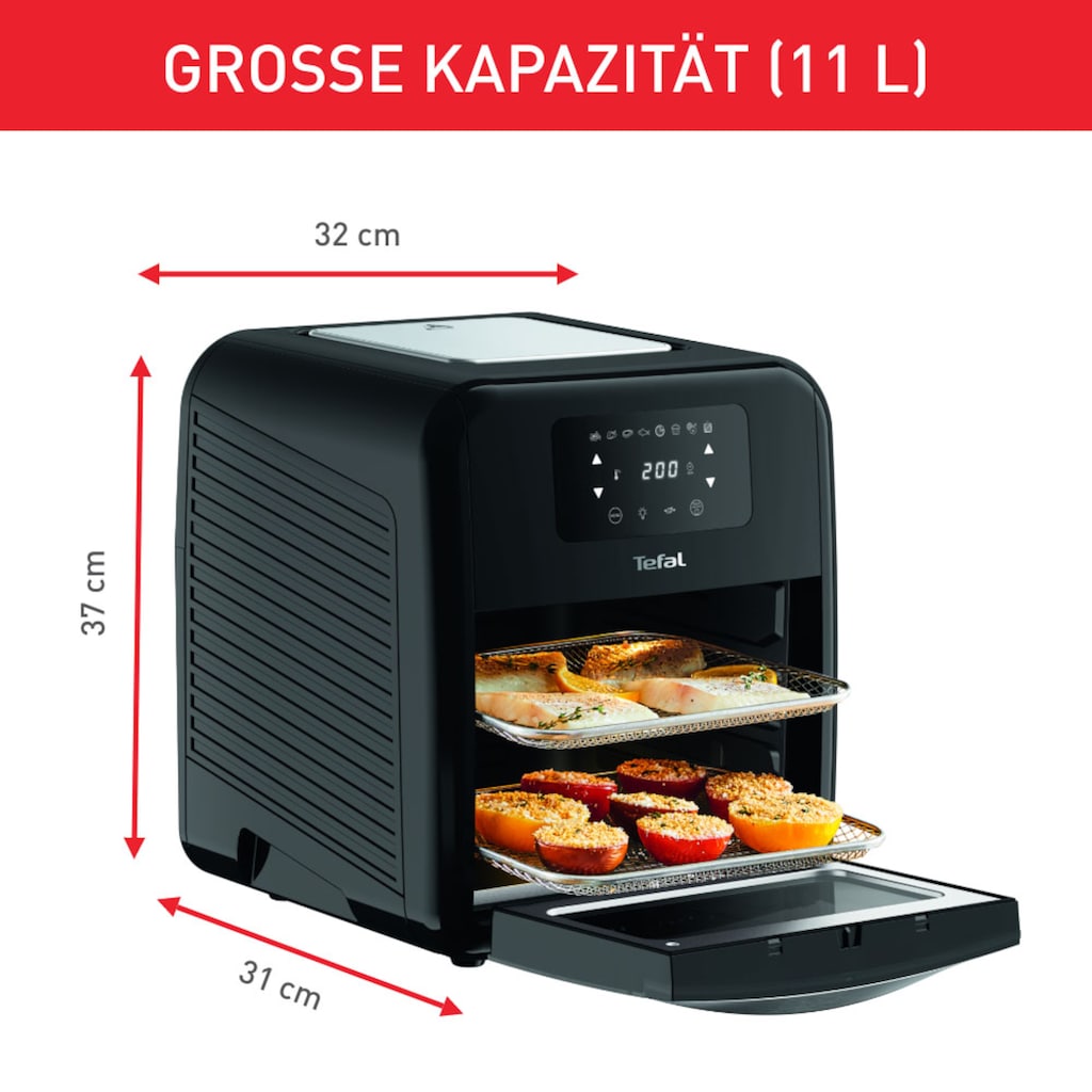 Tefal Heißluftfritteuse »FW5018 Easy Fry Oven & Grill«, 2000 W, 7 Zubehörteile, 11 L, Temperaturkontrolle, einfach zu Reinigen, Timer