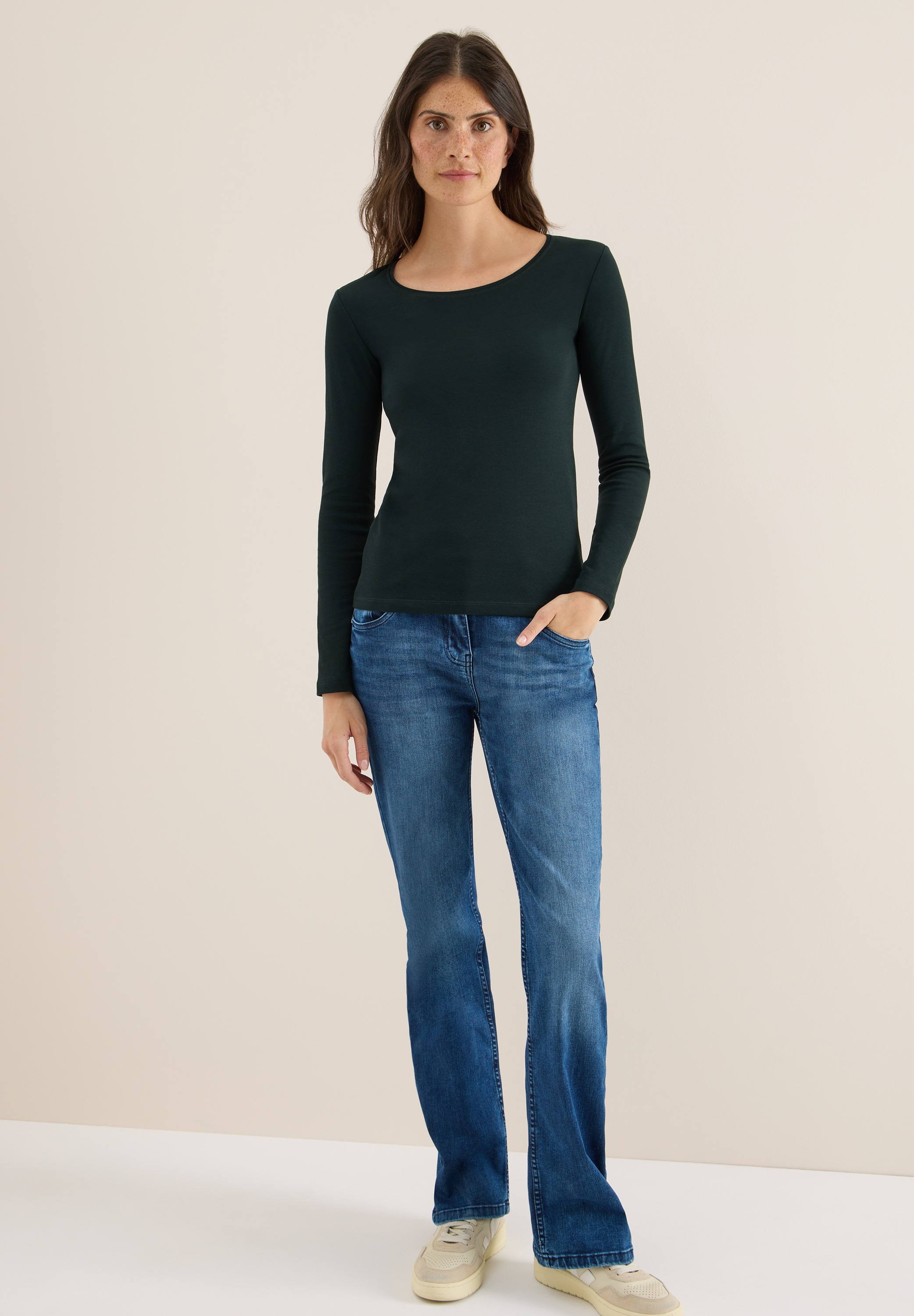 Thumbnail - Cecil Langarmshirt, aus reiner Baumwolle