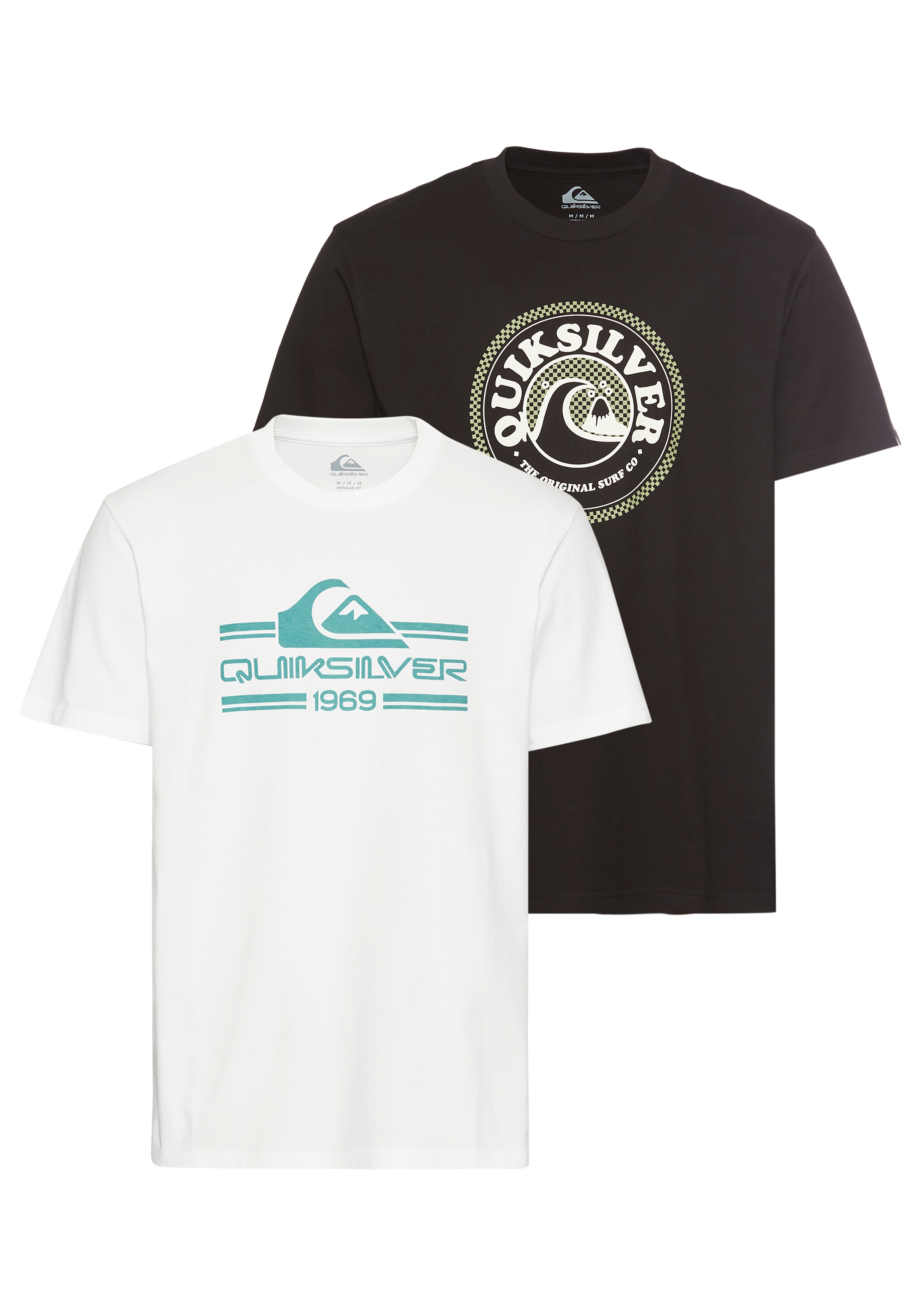 Quiksilver T-Shirt "DISCO SURF SHORT SLEEVE TEE PACK YM", (Packung, 2 tlg., günstig online kaufen