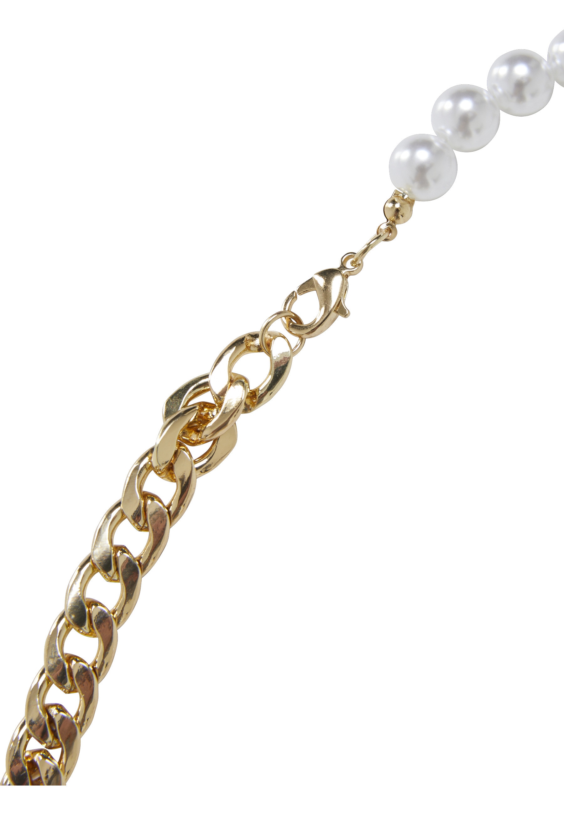 URBAN CLASSICS Halsreif »Urban Classics Unisex Half Pearl Exchangable Necklace 2-Pack«