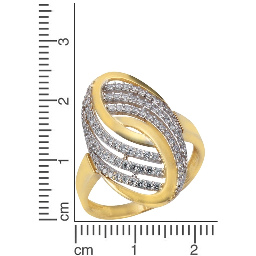 Firetti Goldring »Schmuck Geschenk Gold 375 Damenring Goldring«