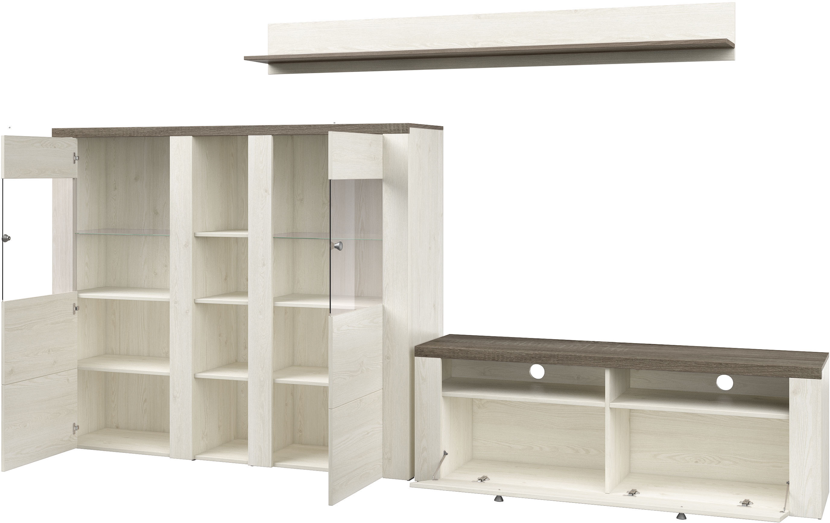 Thumbnail - OTTO home Wohnwand "Larona, Wohnwand, Set 3 teilig," 3 Stk. tlg.