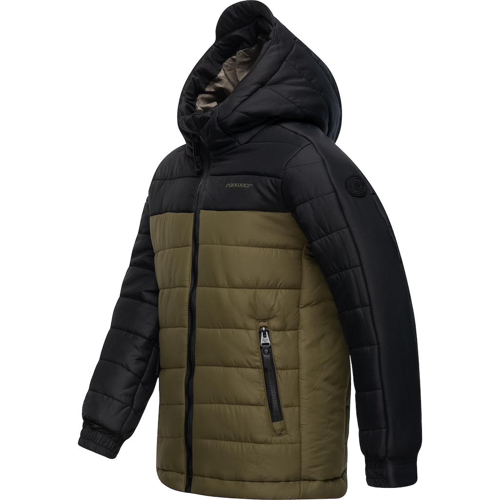 Ragwear Winterjacke »Coolio Blocks«, mit Kapuze