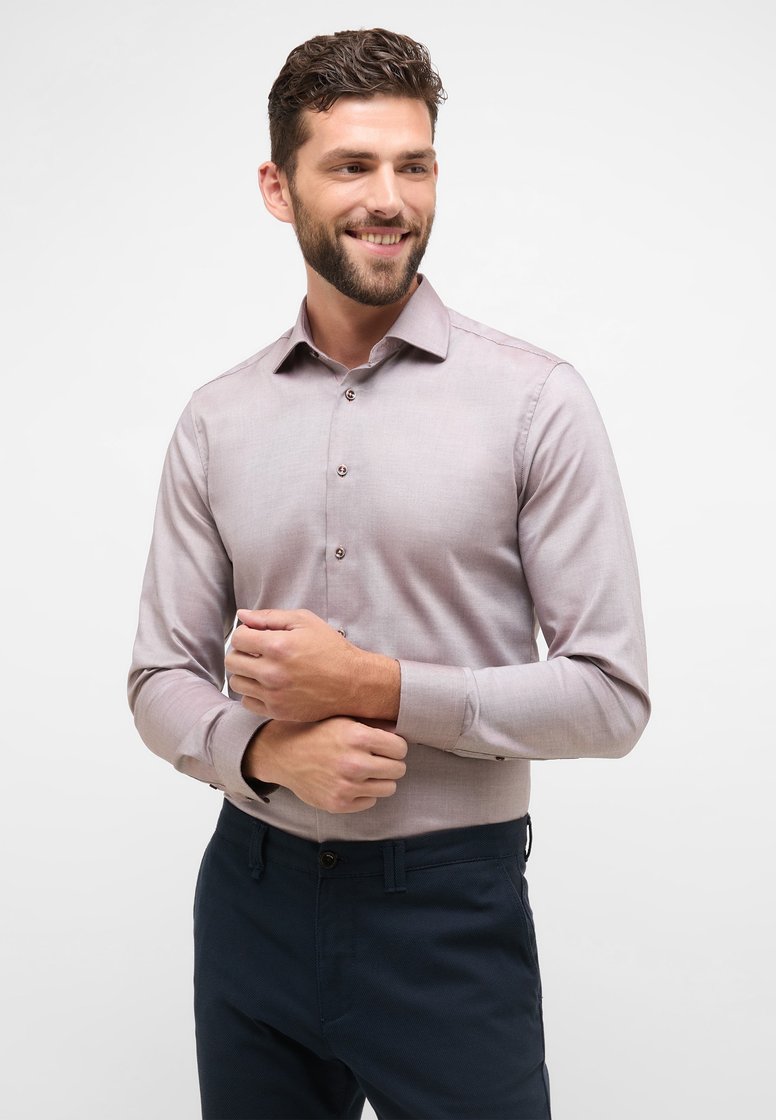 Eterna Langarmhemd "SLIM FIT", NON IRON (bügelfrei) günstig online kaufen