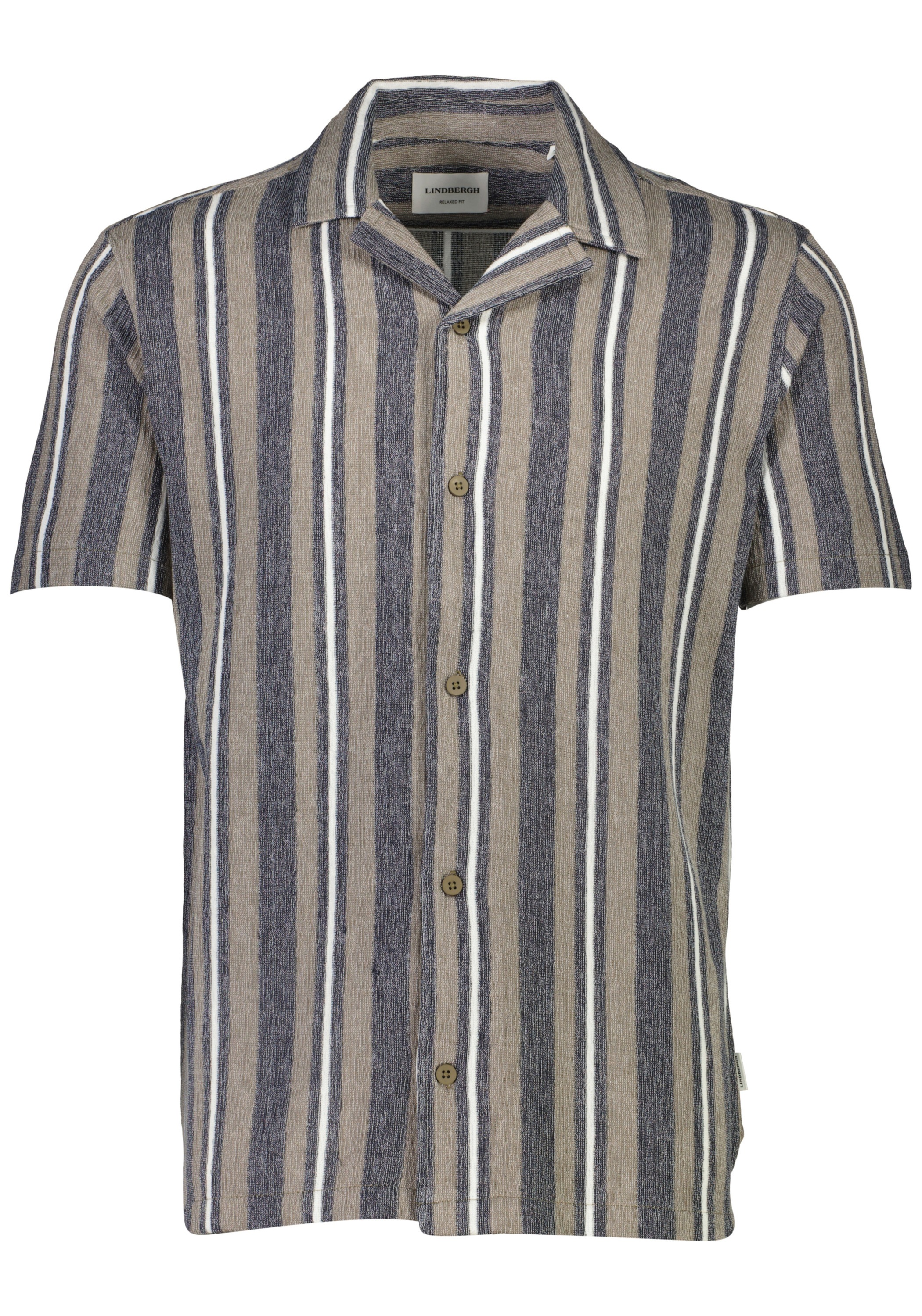 LINDBERGH Herren Flanellhemd "Lindbergh Freizeithemd", grau, Gr. S, Obermaterial: 49% Baumwolle, 33% Polyester, 18% Viskose, Hemden