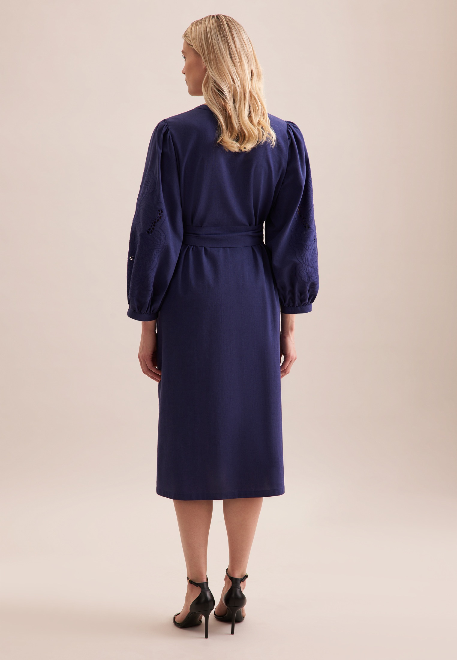 seidensticker Sommerkleid "Schwarze Rose" 7/8 Rundhals Uni günstig online kaufen