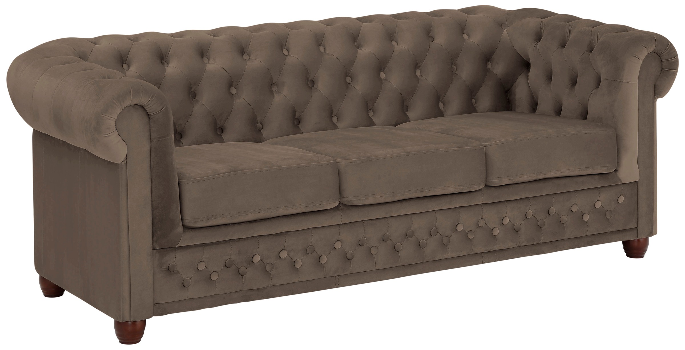 Thumbnail - Home affaire Chesterfield-Sofa "New Castle", mit hochwertiger Knopfheftung in Chesterfield-Design, B/T/H: 203/86/72