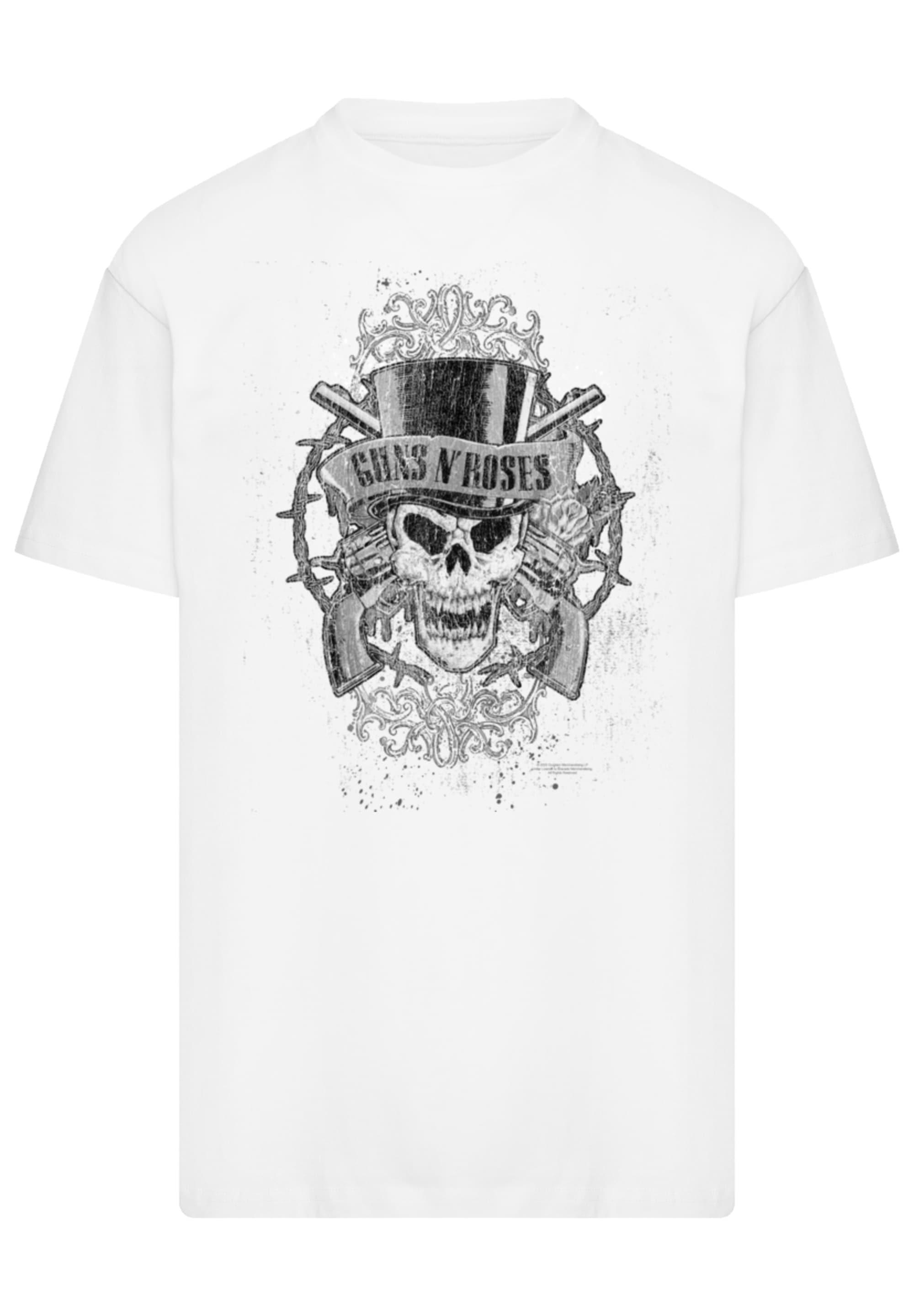F4NT4STIC T-Shirt »Guns 'N' Roses Skull and Pistols«, Premium Qualität