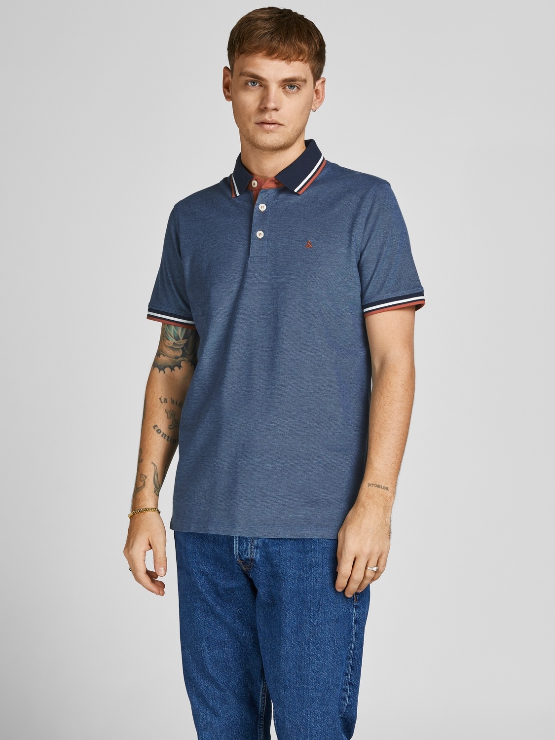Jack & Jones Poloshirt "JJEPAULOS im Doppelpack mit Logostickerei und Komfo günstig online kaufen