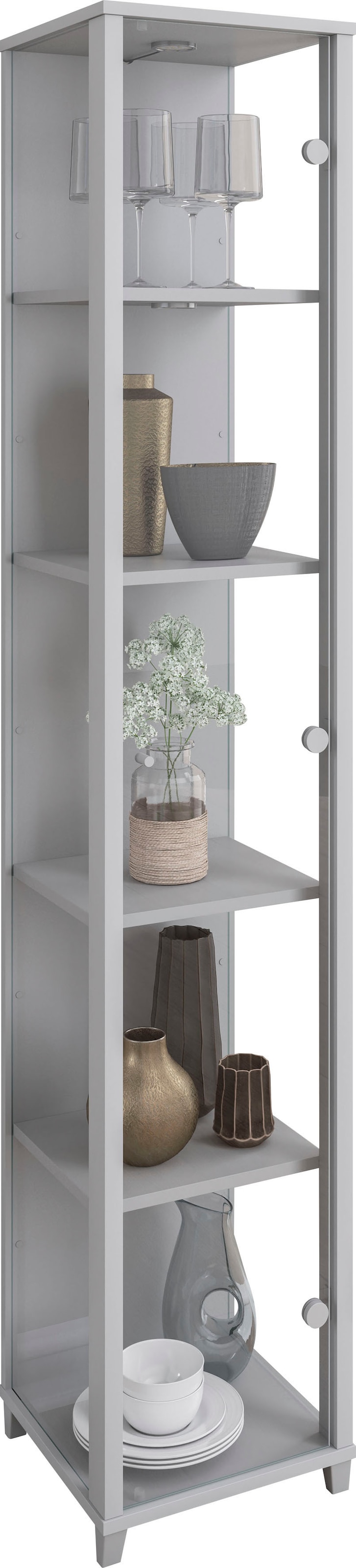 fif möbel Vitrine "OPTIMA" Standvitrine, Vitrinenschrank, Glasvitrine, Samm günstig online kaufen