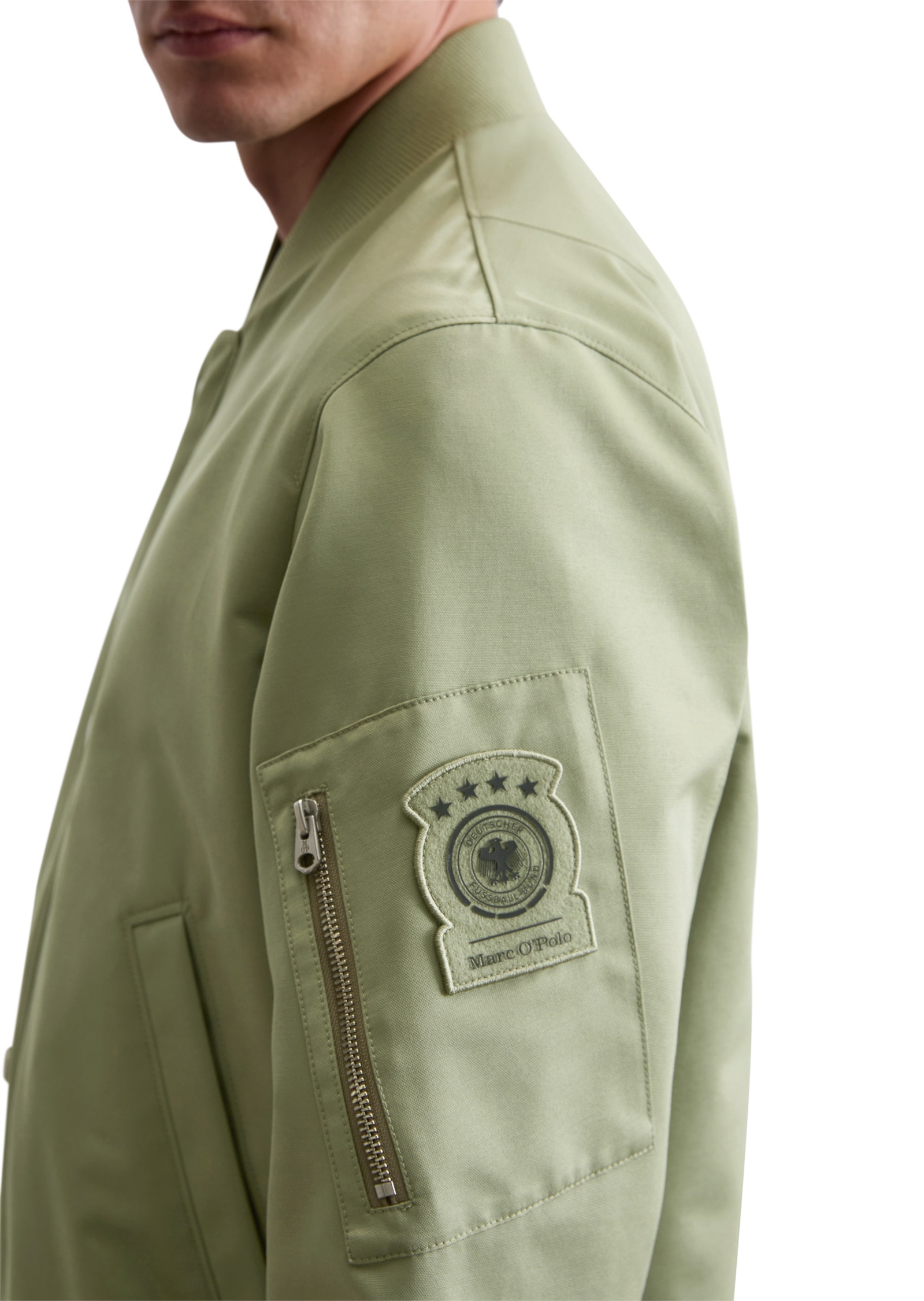 Marc O'Polo Outdoorjacke »aus wasserabweisendem Micro-Canvas«, ohne Kapuze