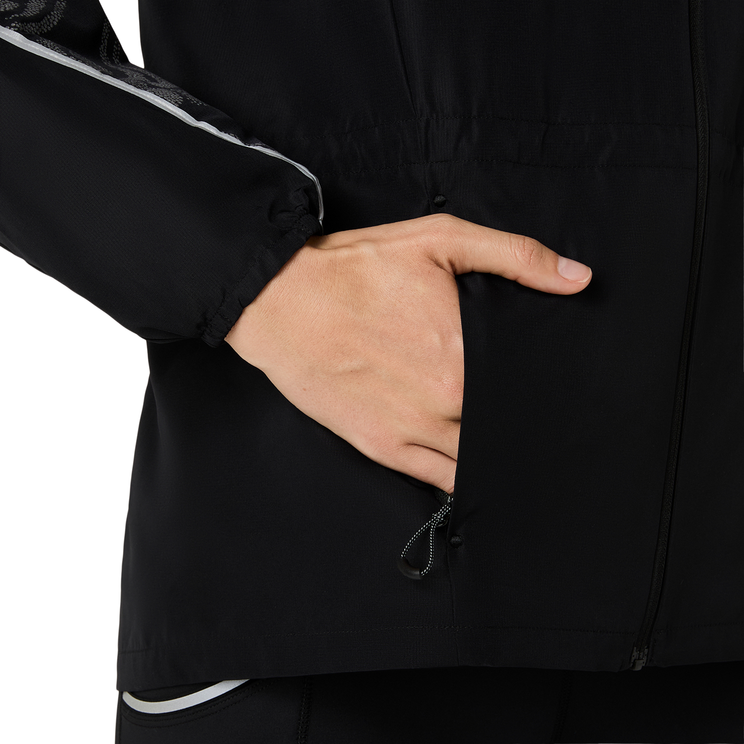 Asics Laufjacke »ROAD LITE-SHOW JACKET« Atmungsaktiv, Reflektierend, Smartphone-Fach