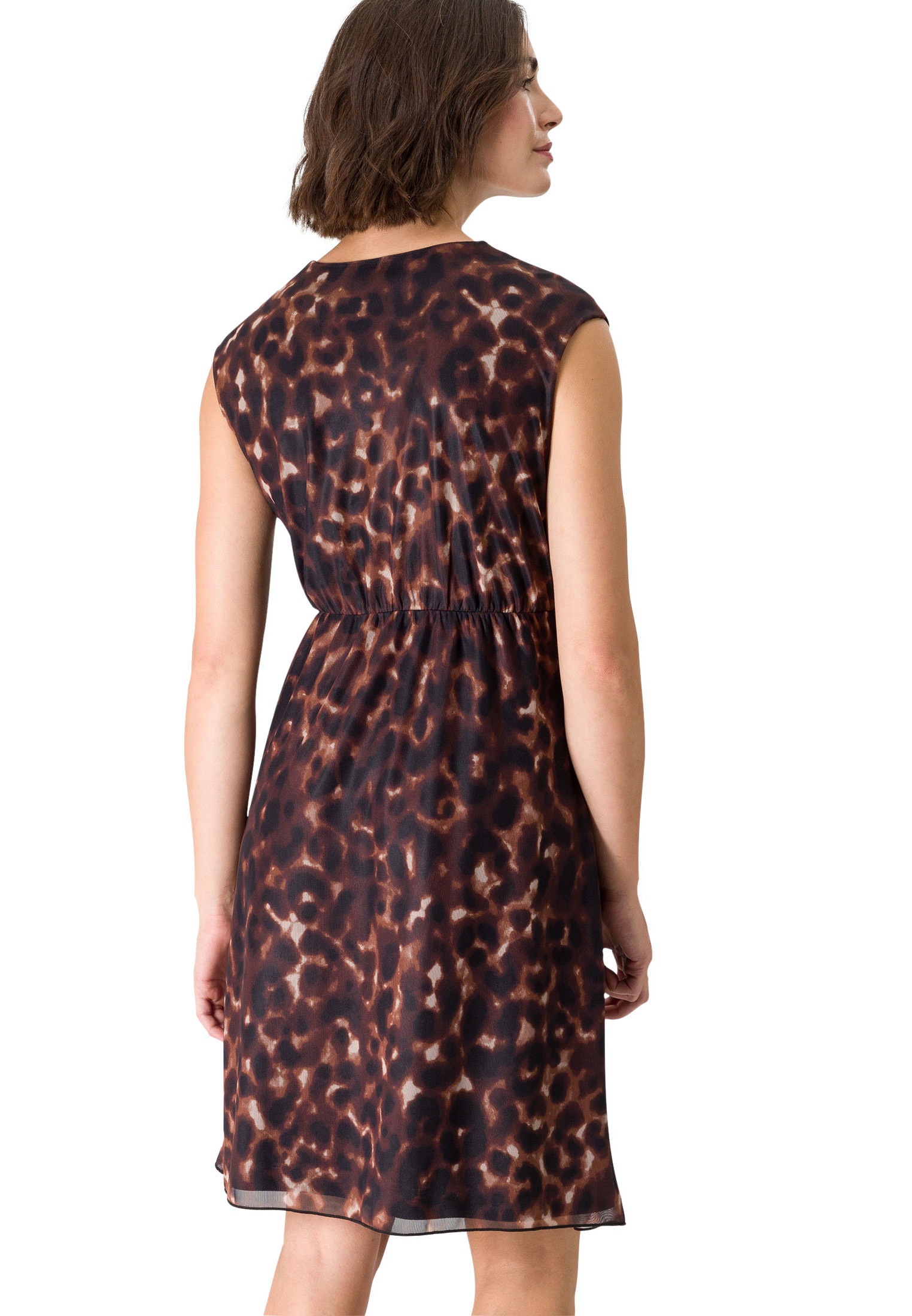 Zero Meshkleid »zero Meshkleid mit Leoprint«, drapiert /gerafft