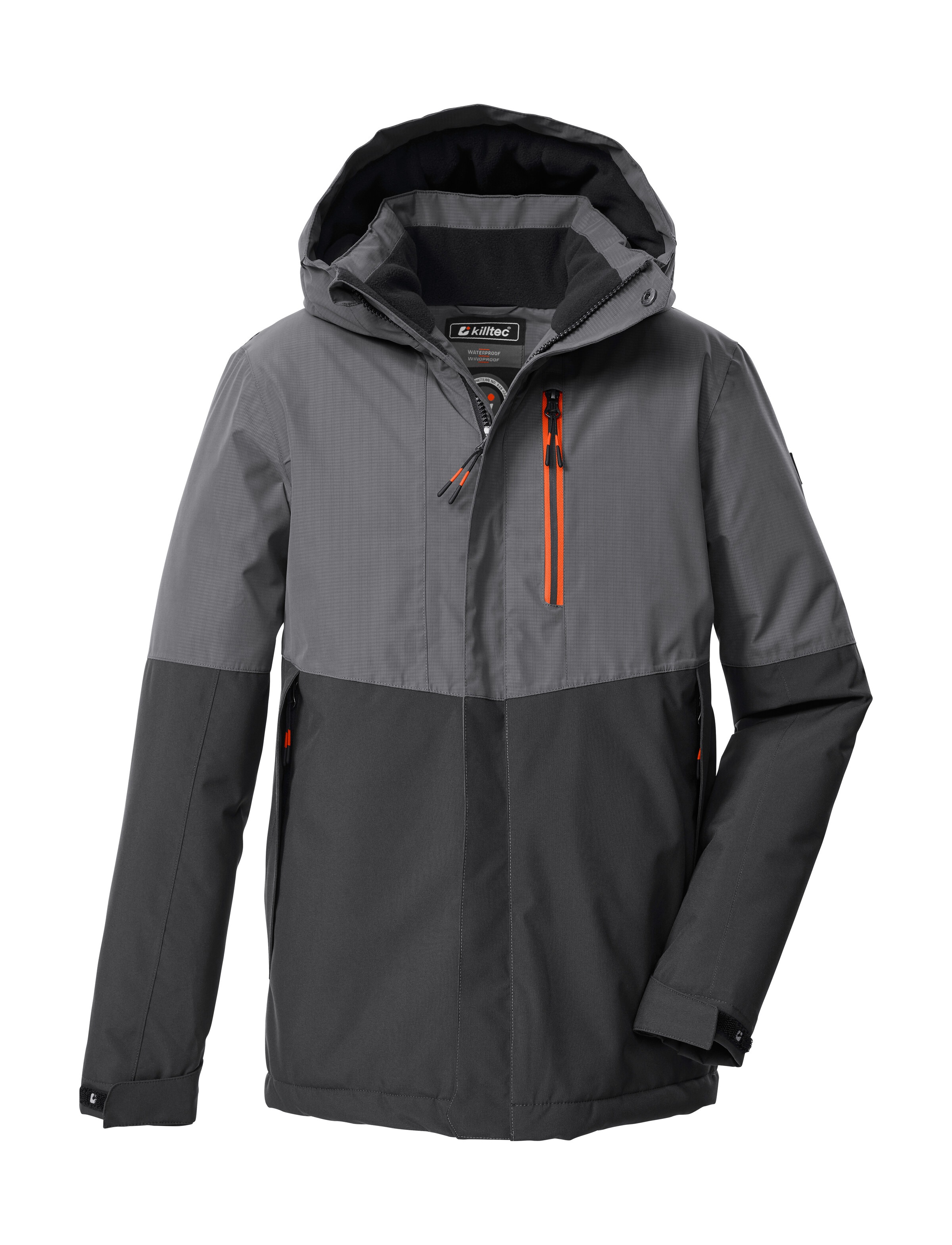 Killtec Funktionsjacke "KOW 222 BYS JCKT" Wind- u. wasserdichte Kinderjacke mit Fleece, reflektierender Print