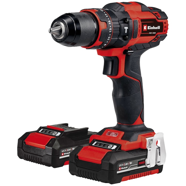 Einhell Akku-Schlagbohrschrauber »TE-CD 18/40 Li-i +64«, (Set), inkl. 2  Akkus, Schnellladegerät, 64-tlg. Zubehör und Koffer online bestellen | BAUR