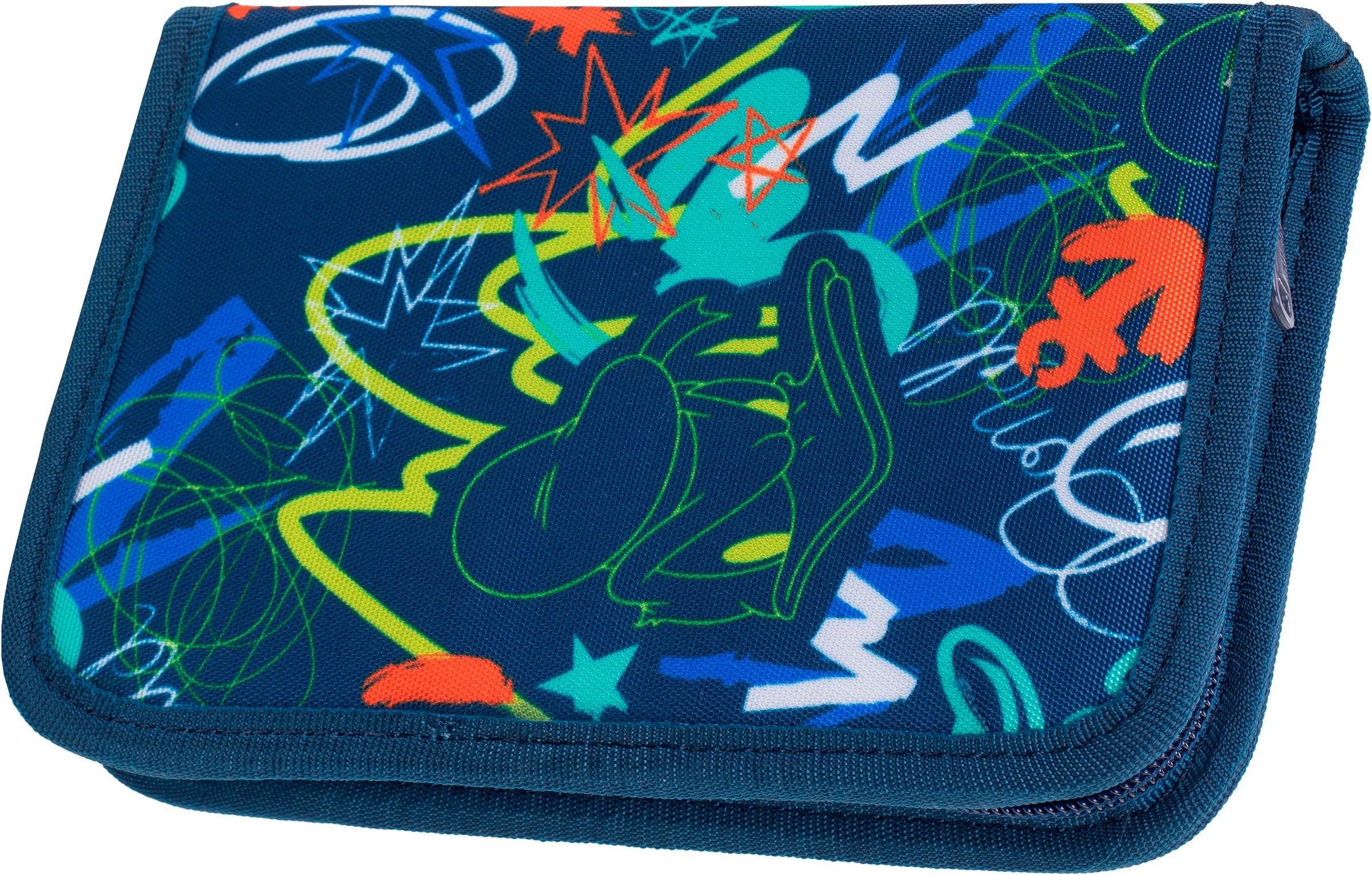 McNeill Schulranzen »Perfecto, Donald Duck«, reflektierende Streifen auf den Schultergurten-retroreflektierende Flächen, inkl. Federmäppchen, Turnbeutel, Schlamperrolle & Motivmagnet