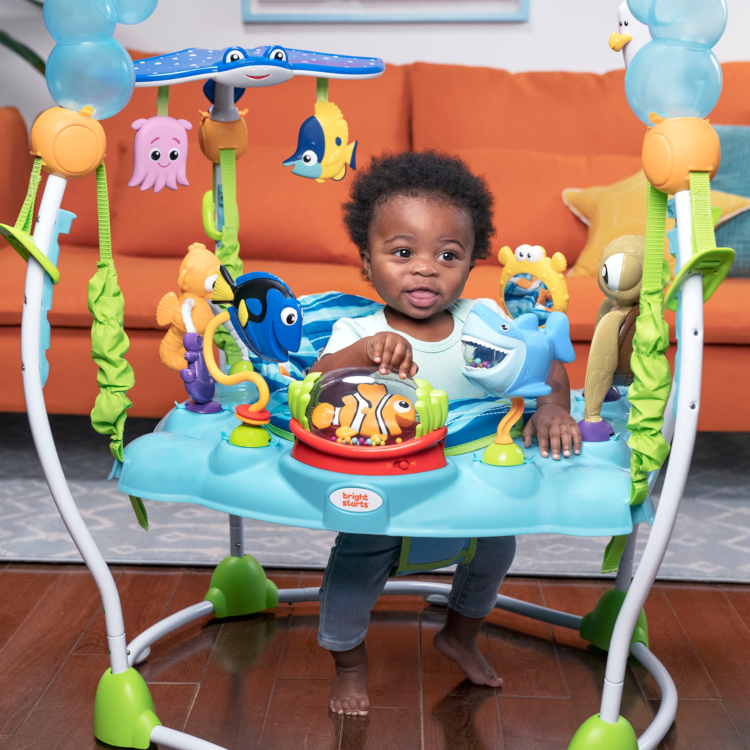 Bright Starts Spielcenter »Finding Nemo Sea of Activities Jumper«, mit Licht- und Soundeffekt