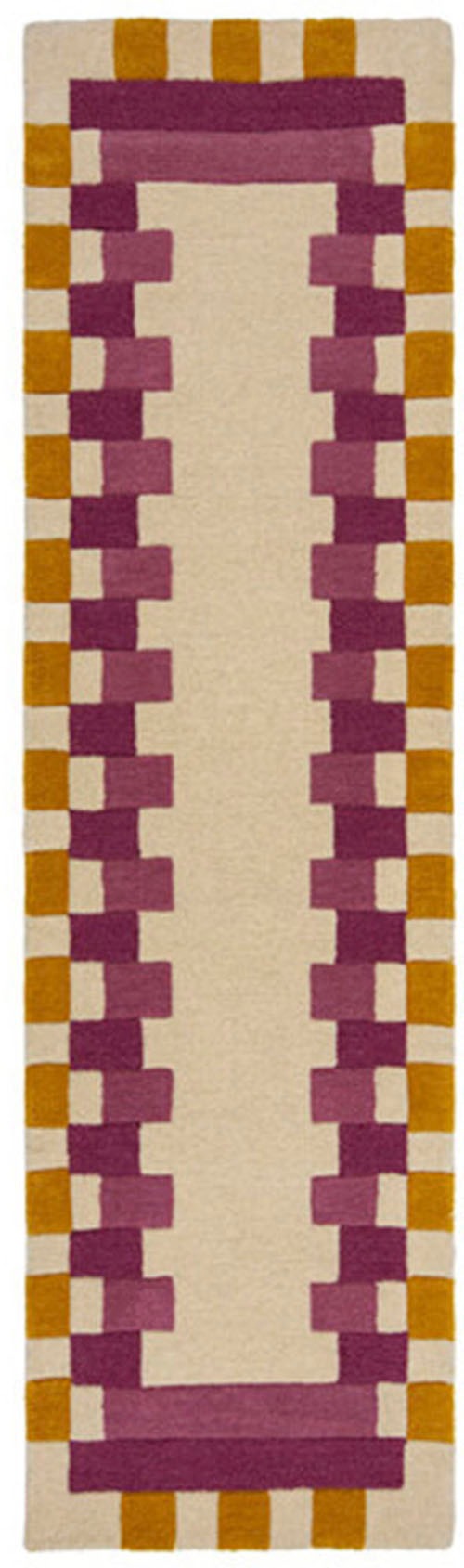 FLAIR RUGS Wollteppich "Kai Wool Border" rechteckig 10 mm Höhe Kai Wool Bor günstig online kaufen