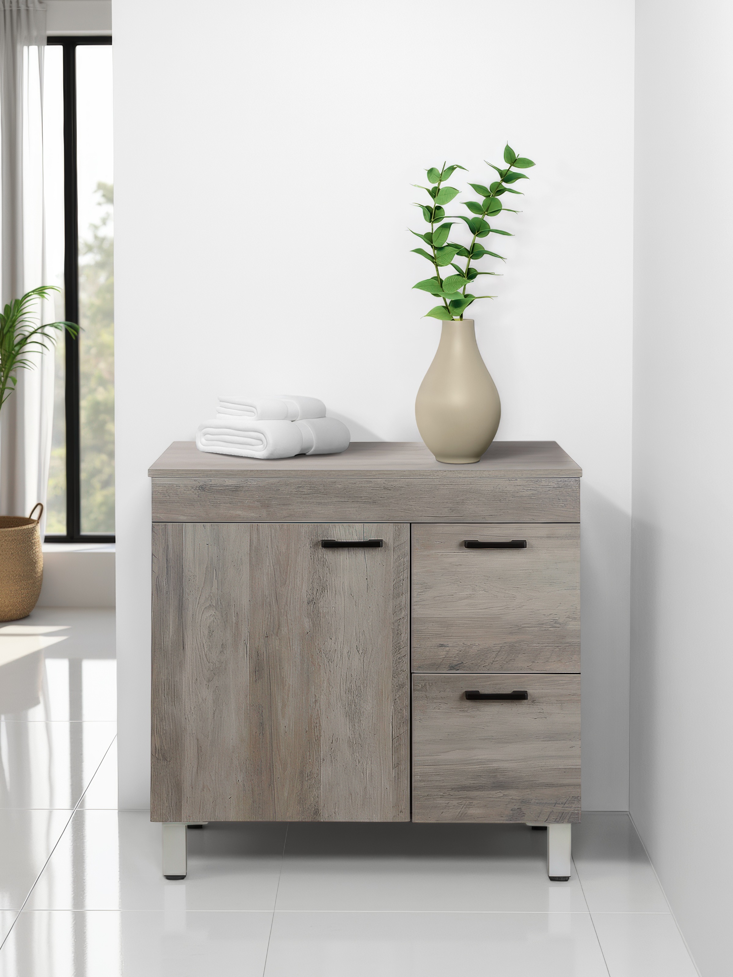 welltime Waschtisch "Florenz, Badezimmerschrank,Badschrank", Stauraum Wasch günstig online kaufen