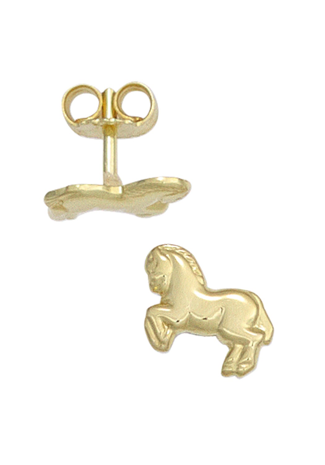 JOBO Ohrstecker Pferd« Gold 333 Paar »Kinder-Ohrringe