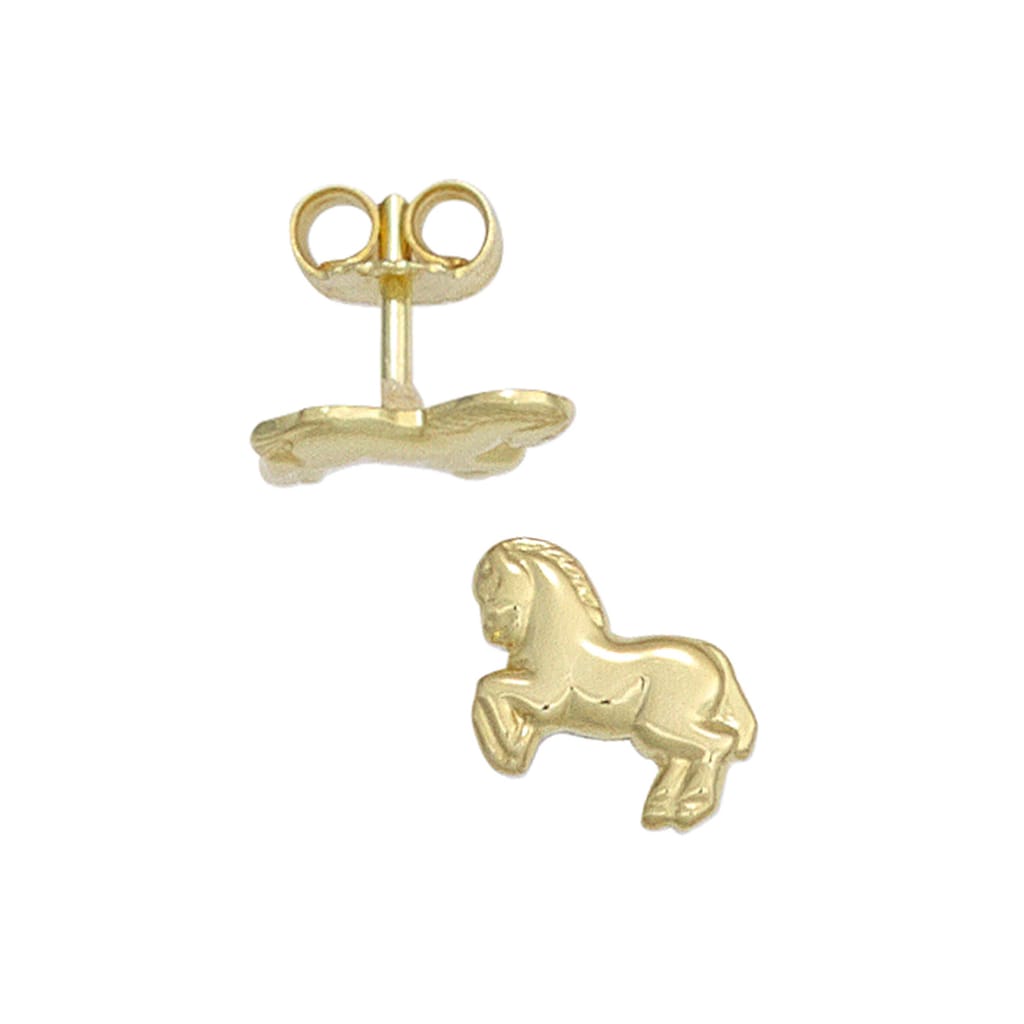 JOBO Paar Ohrstecker »Kinder-Ohrringe Pferd« 333 Gold