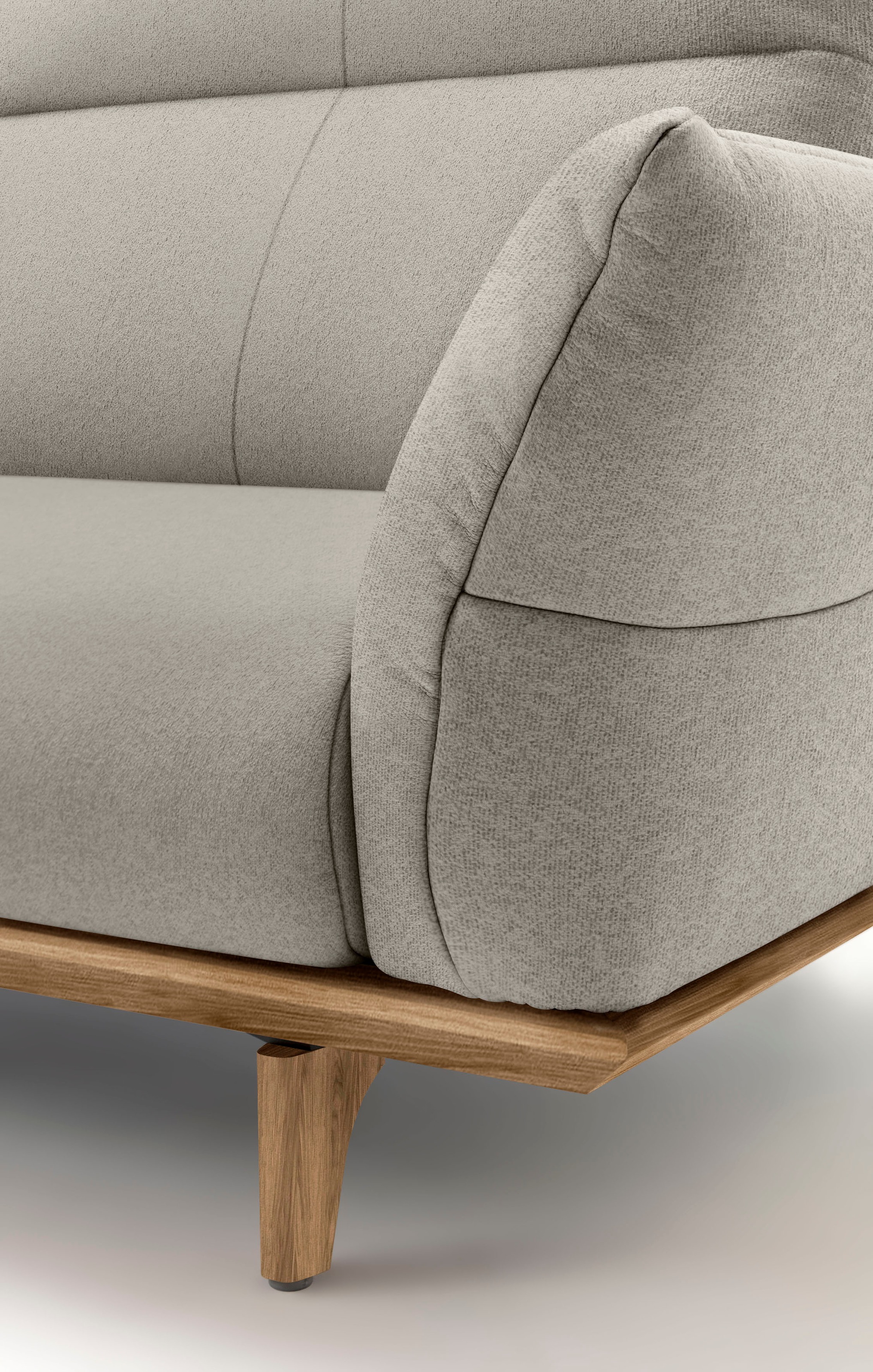 Creation BY ROLF BENZ 4-Sitzer »CR.460« Sockel in Nussbaum, Füße Nussbaum, Breite 248 cm