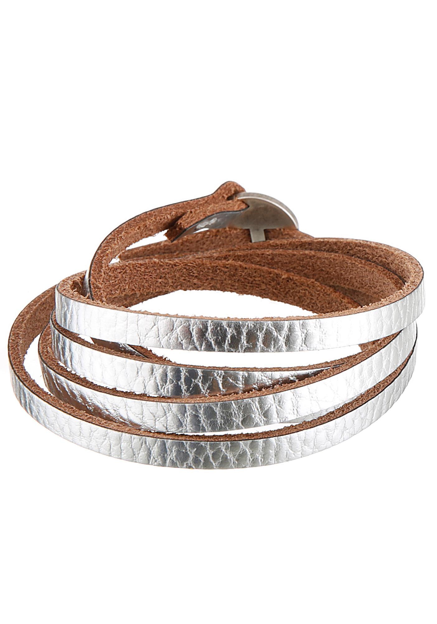 Firetti Lederarmband BAUR | Wickelarmband, »Schmuck kaufen verstellbar Geschenk, Geburtstag Anlass Weihnachten«, Länge