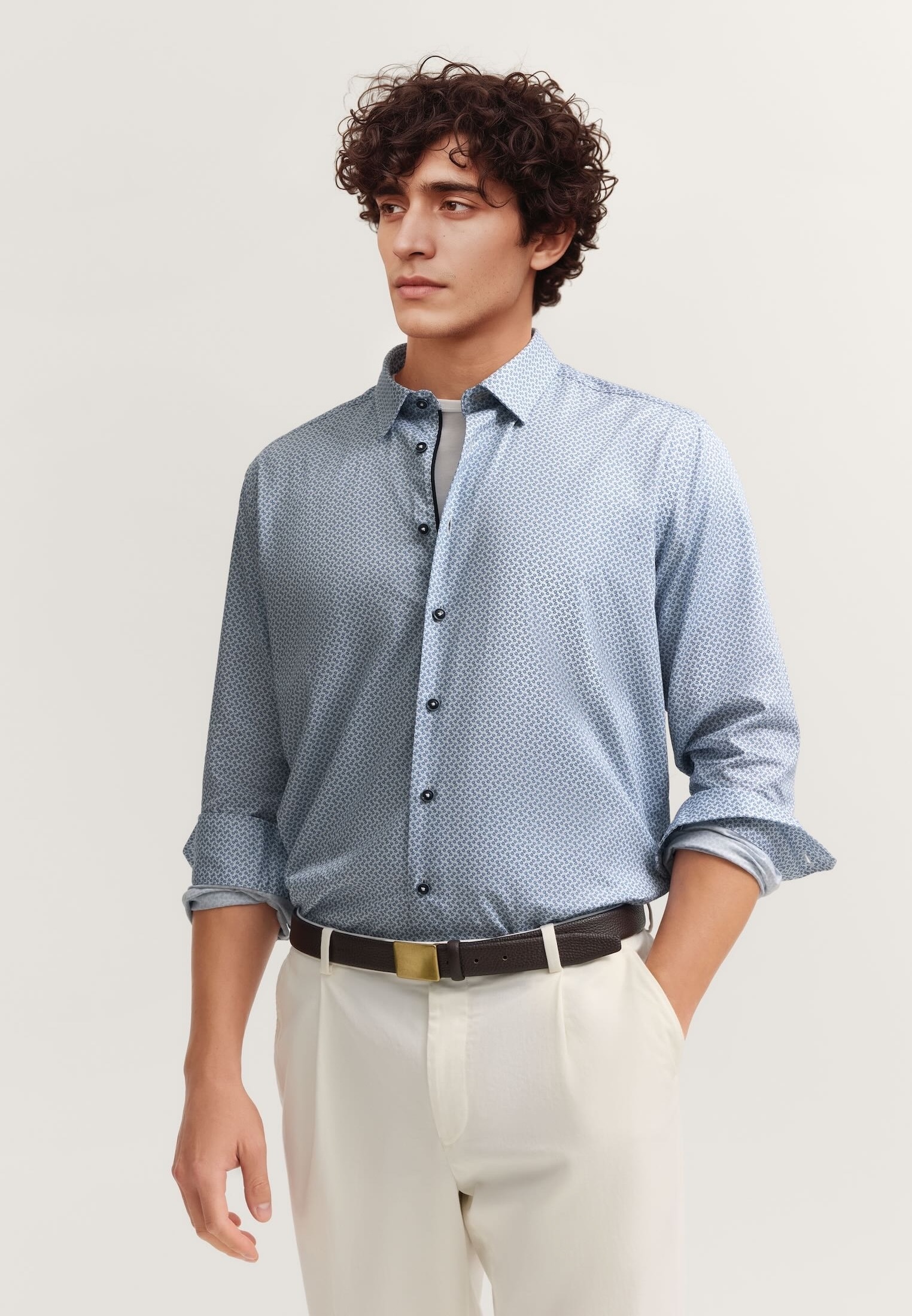 bugatti Businesshemd "Easy-Care Funktion" mit Under-Button-Down Kragen günstig online kaufen