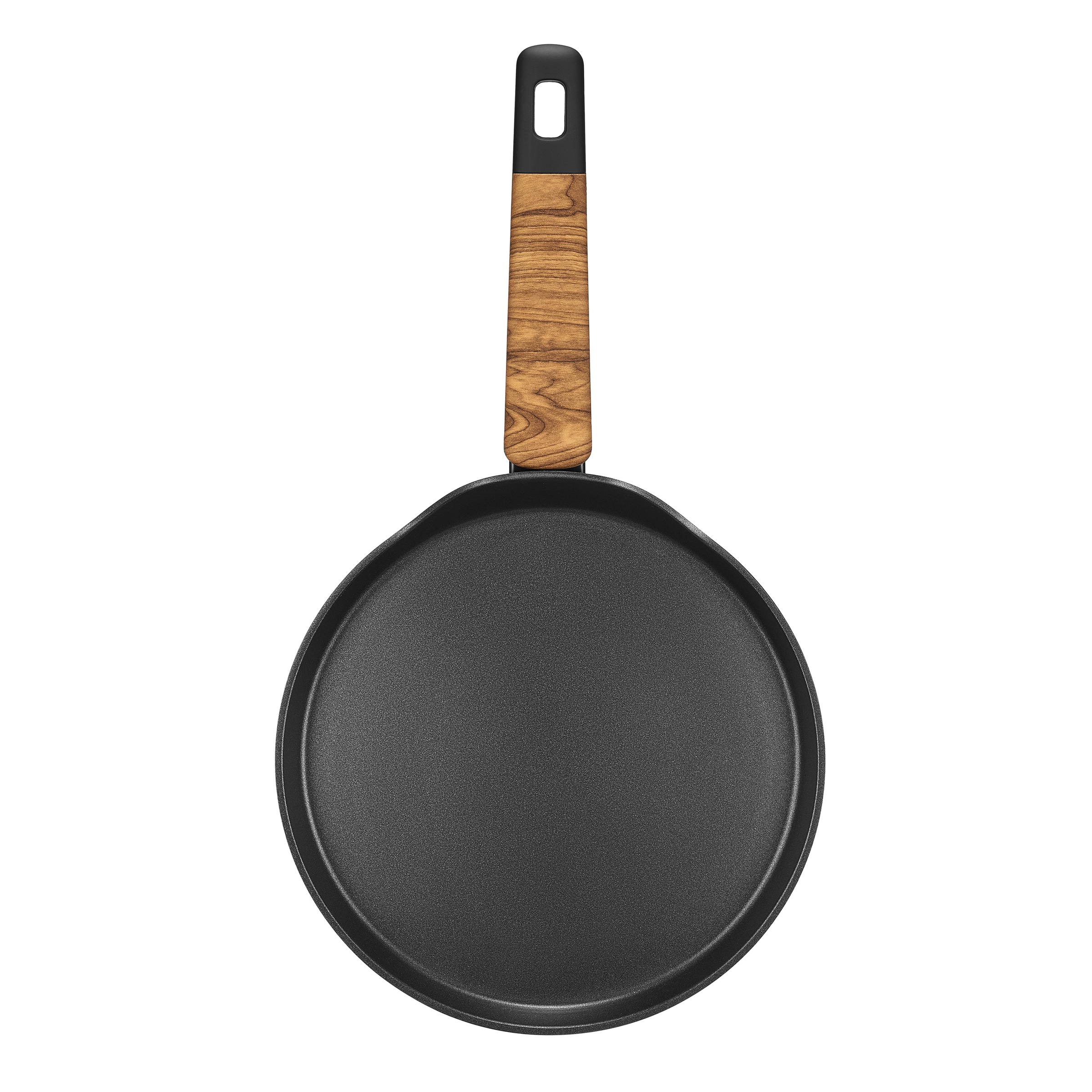 RESTO Kitchenware Crêpepfanne »MON Pfannkuchenpfanne Ø 24 cm mit Soft-Touch-Griff in Holzoptik« Aluminium 1 tlg. Induktion, für alle Herdarten geeignet