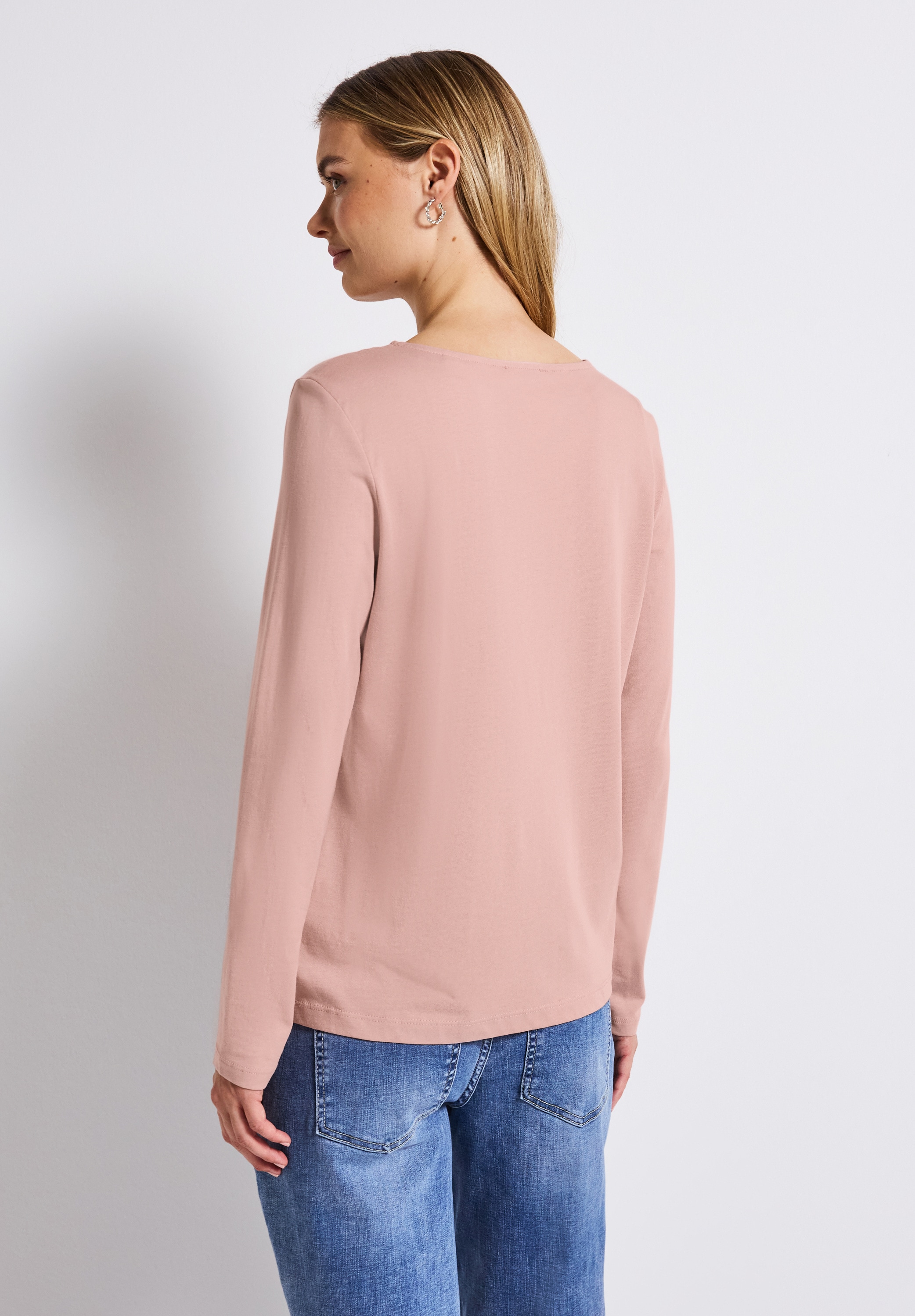 STREET ONE Langarmshirt, im soften Baumwoll-Mix